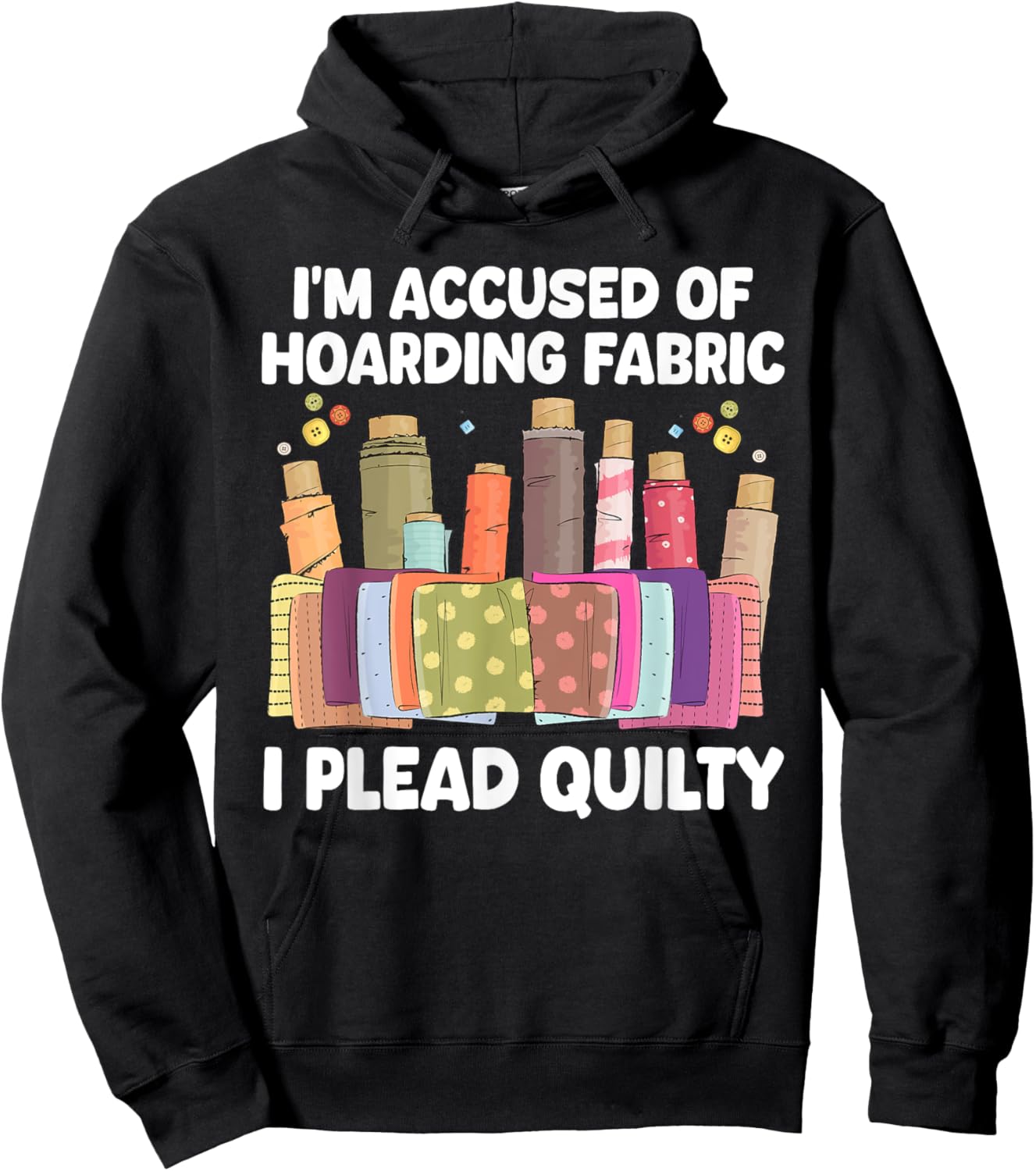 Funny Quilting Art Women Sewer Quilt Sewing Quilter Hoodie - Hoodie | Black
