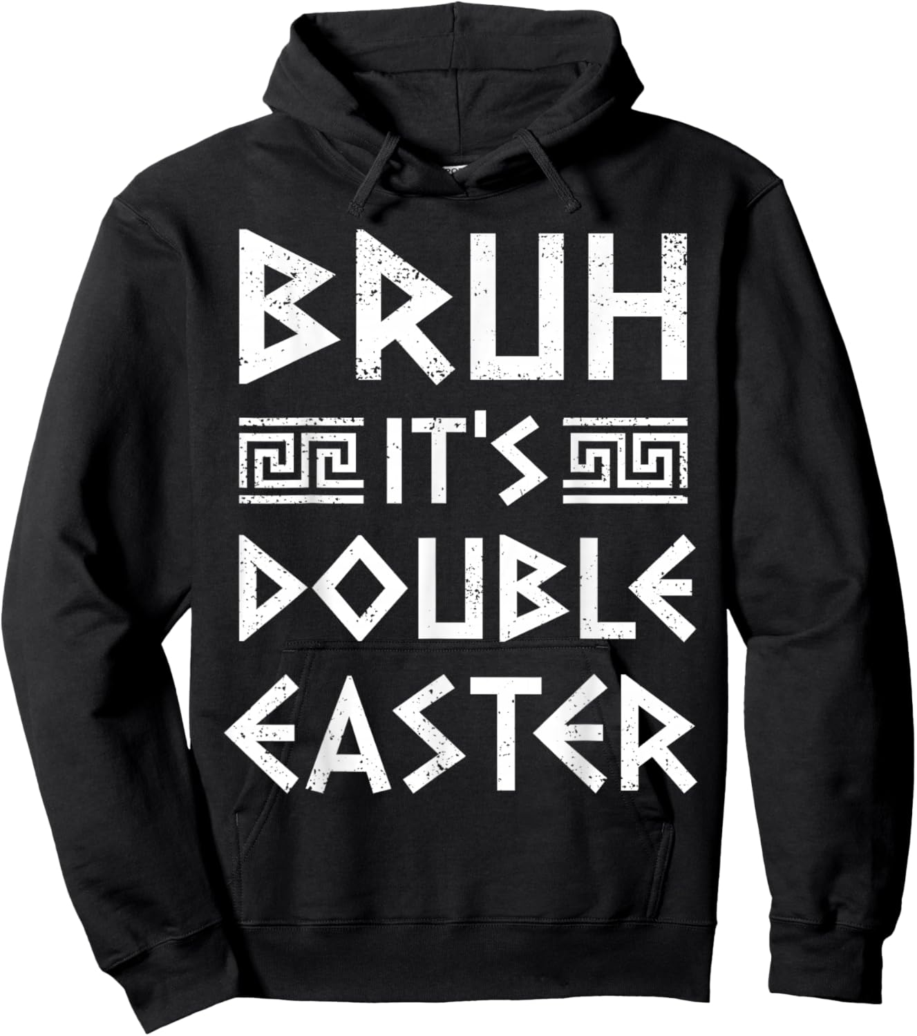 Greek Easter 2025 Christos Anesti Bruh Orthodox Greek Easter Hoodie - Hoodie | Black