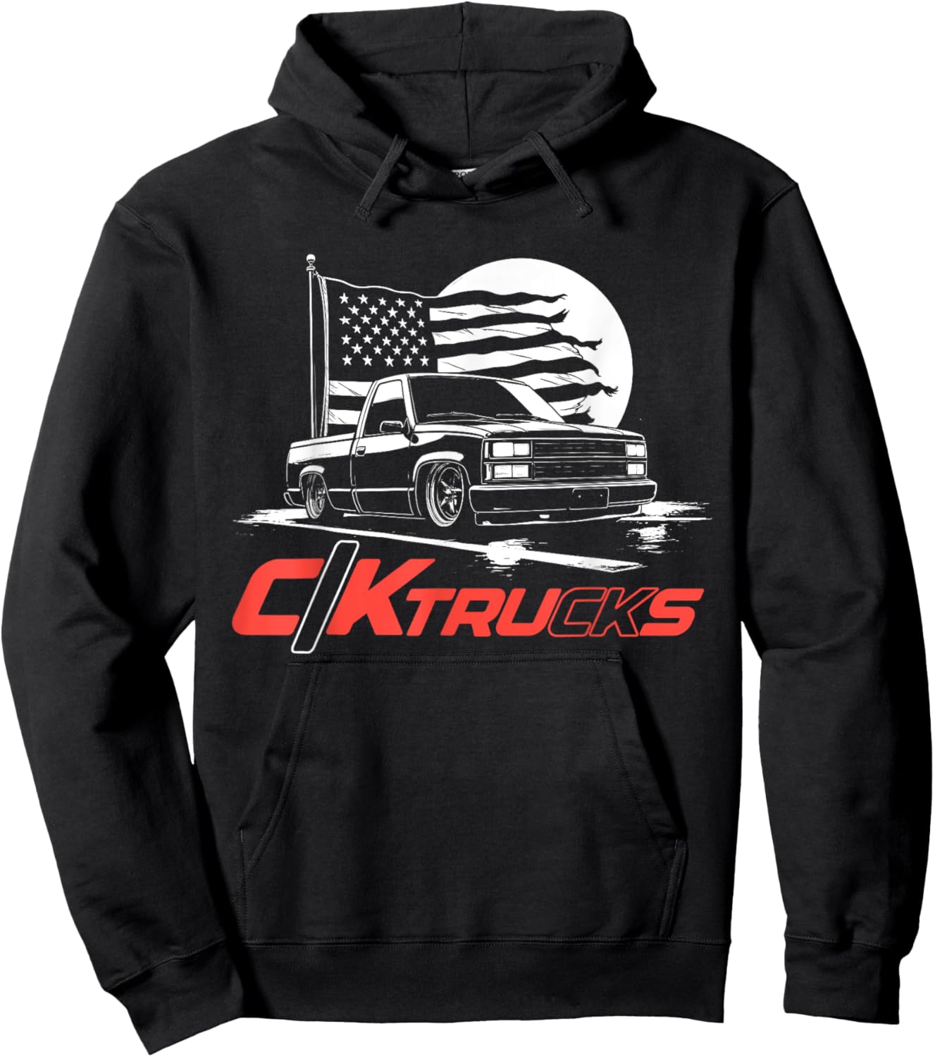 OBS Single Cab Truck Old Body Style Retro 4th Gen CK Hoodie - Hoodie | Black
