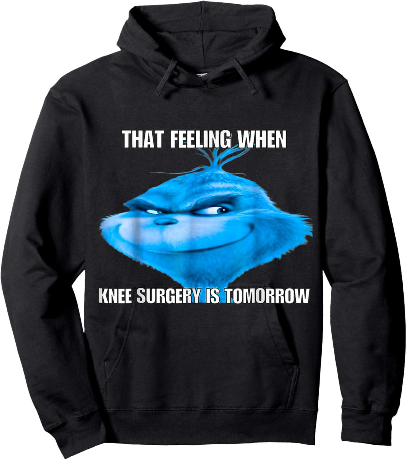 That Feeling When Knee Surgery Is Tomorrow Bird Funny Meme Hoodie - Hoodie | Black