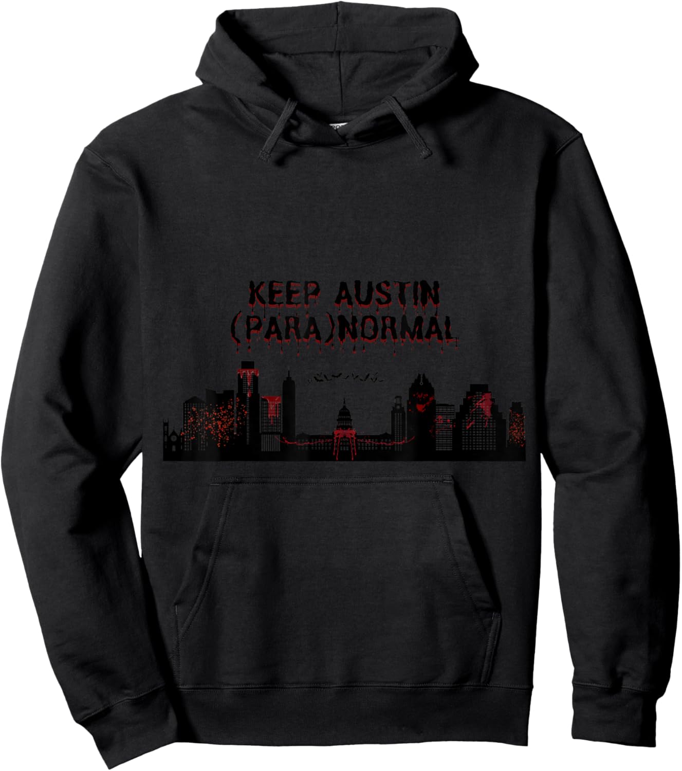 Keep Austin (para) Normal Hoodie - Hoodie | Black