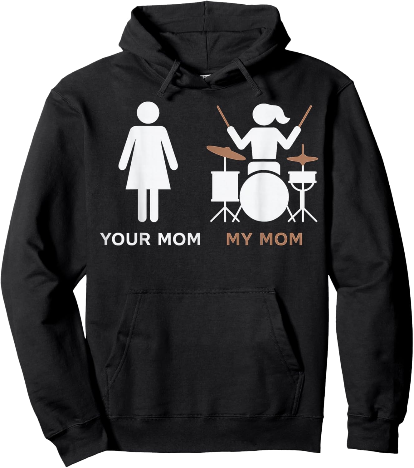 T-Shirt Hoodie - Hoodie | Black