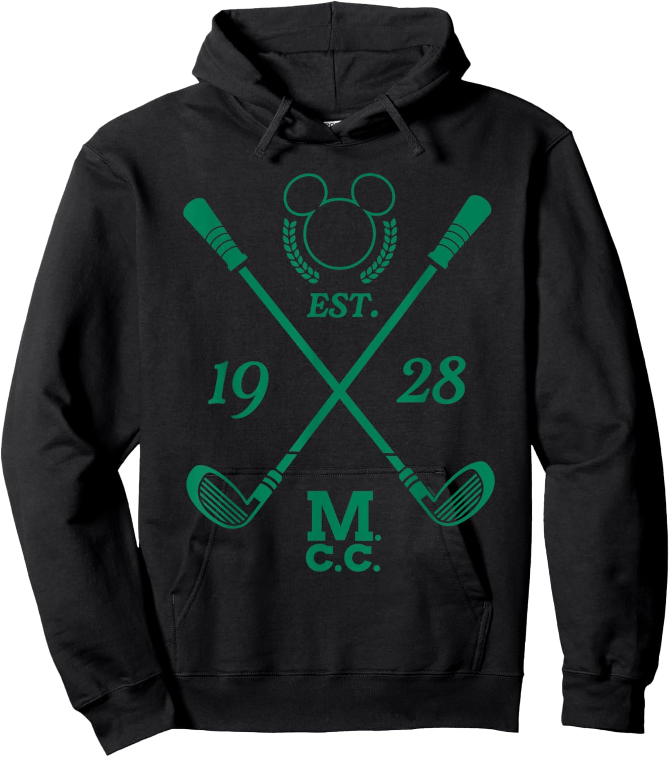 Disney Mickey Mouse Country Golf Club Established 1928 Logo Hoodie - Hoodie | Black