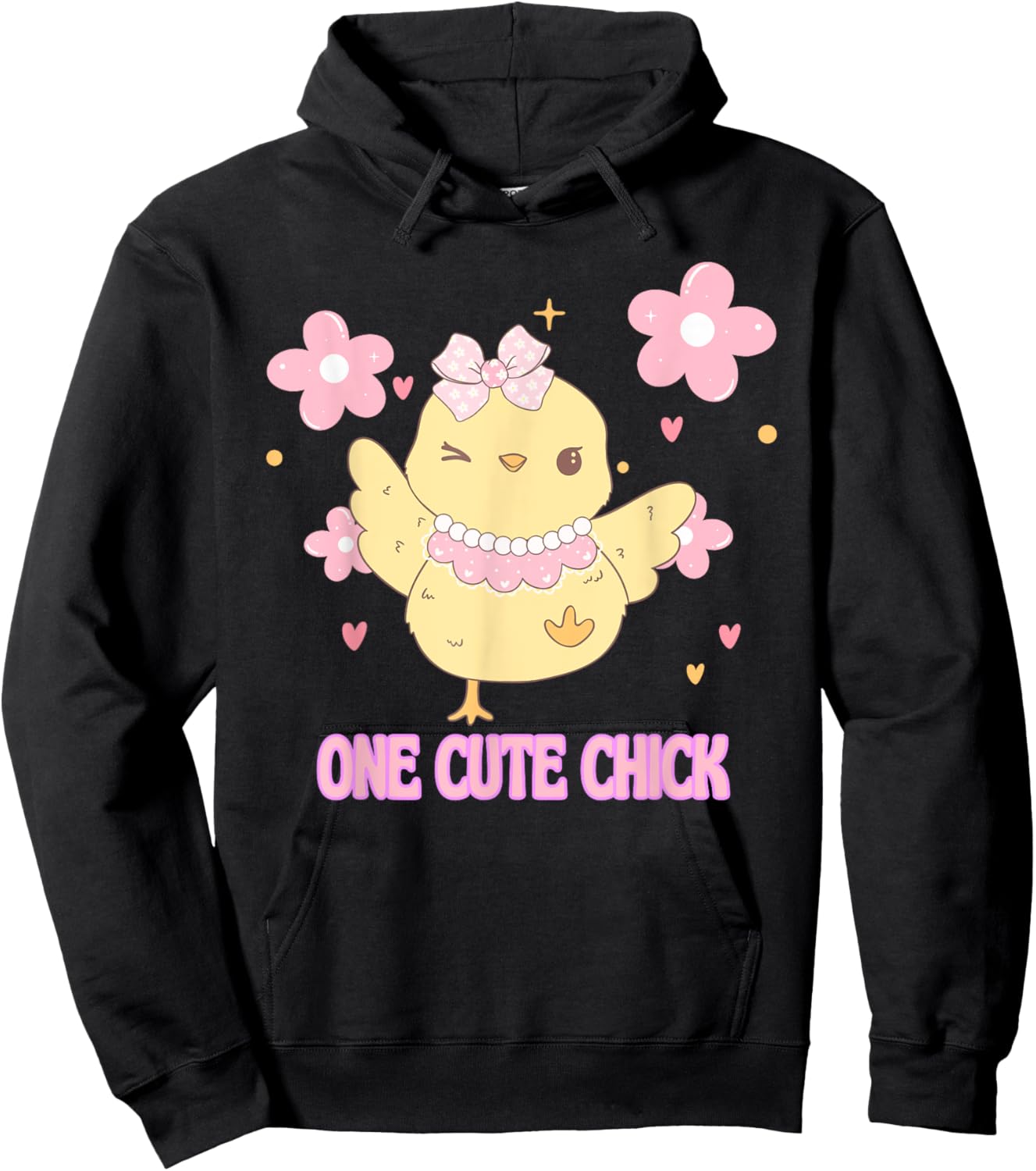 One Cute Chick - Funny Easter Chick for Kids Hoodie - Hoodie | Black