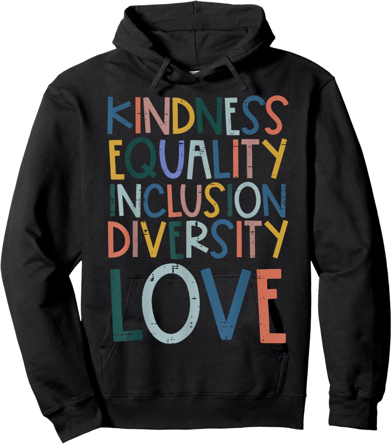 Teacher Kindness Equality Inclusion Love Sped Women Men Hoodie - Hoodie | Black