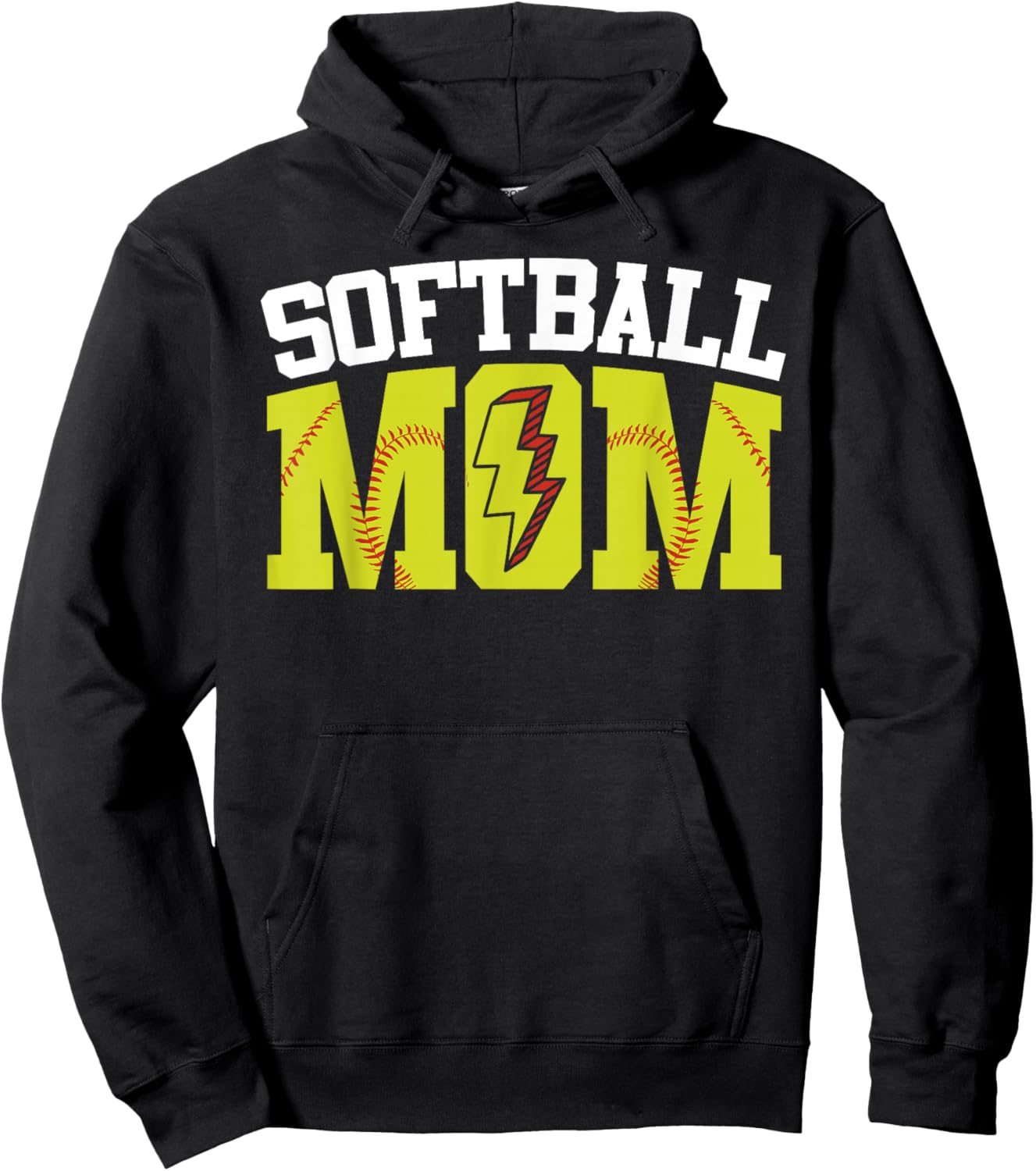 Softball Mom Hoodie - Hoodie | Black