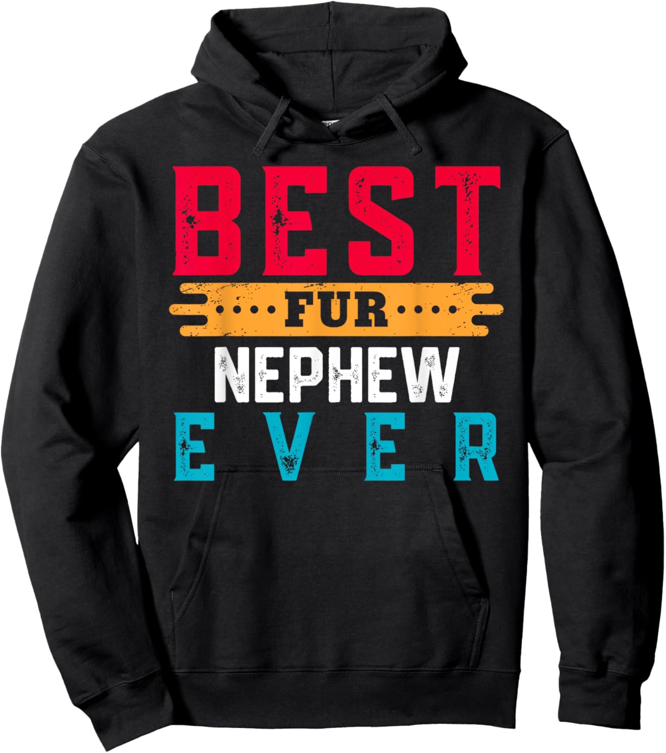 Best Fur NEPHEW Ever Shirt Funny Pet Lover For NEPHEWS Hoodie - Hoodie | Black