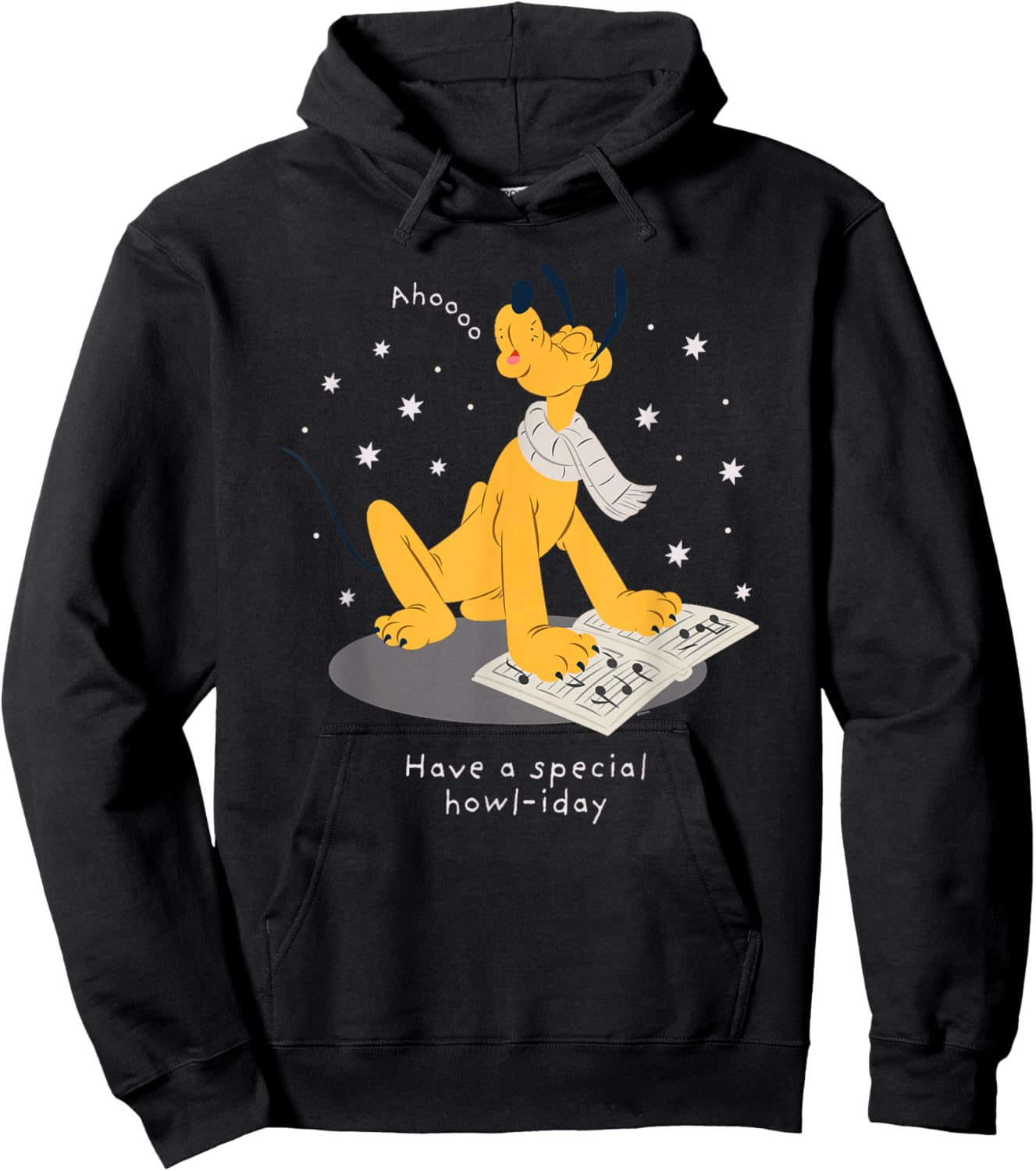Disney Pluto Holiday Christmas Have a Special Howl-iday Hoodie - Hoodie | Black