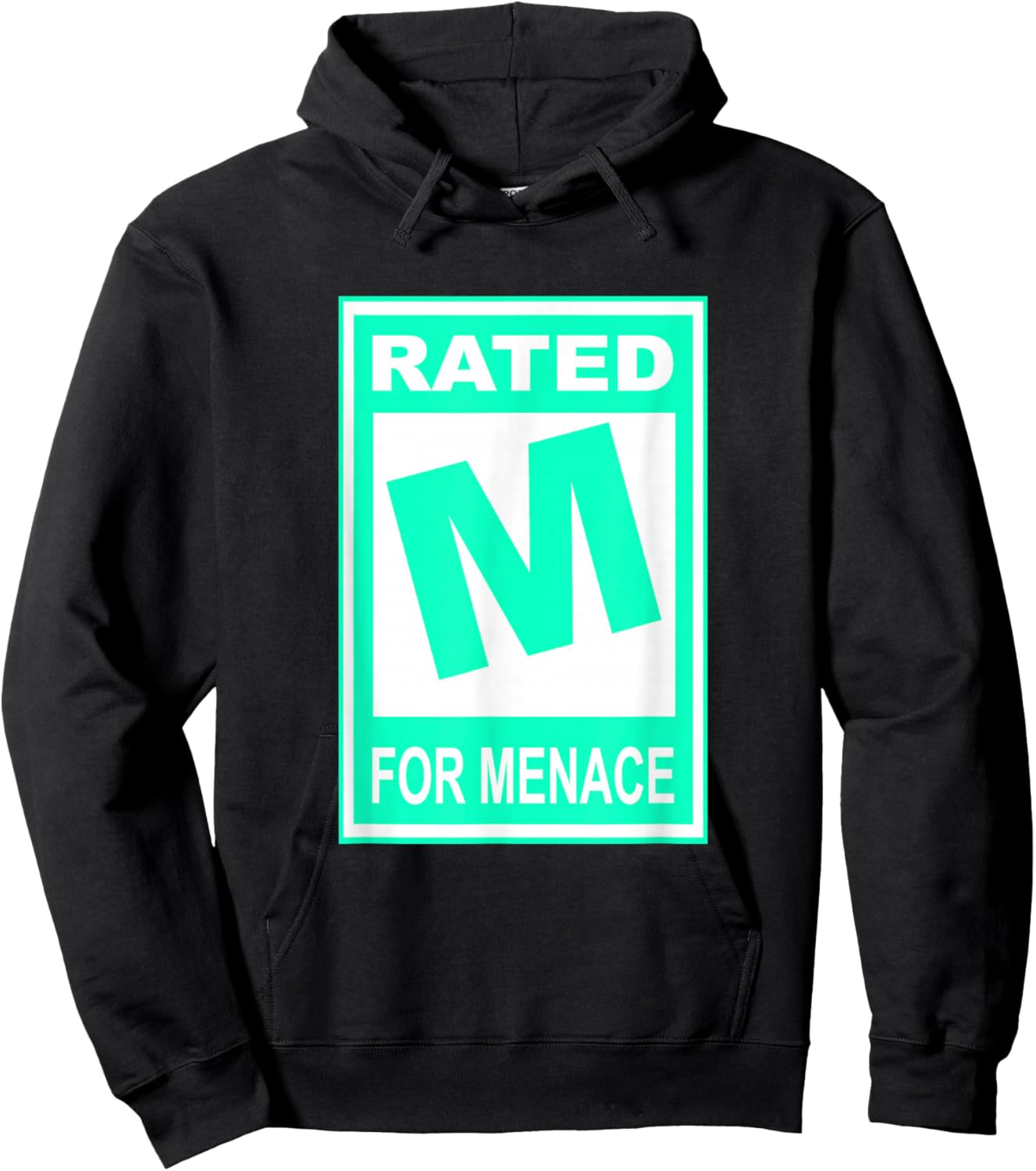 Light Teal Aqua Color M for Menace Light Teal Aqua Hoodie - Hoodie | Black