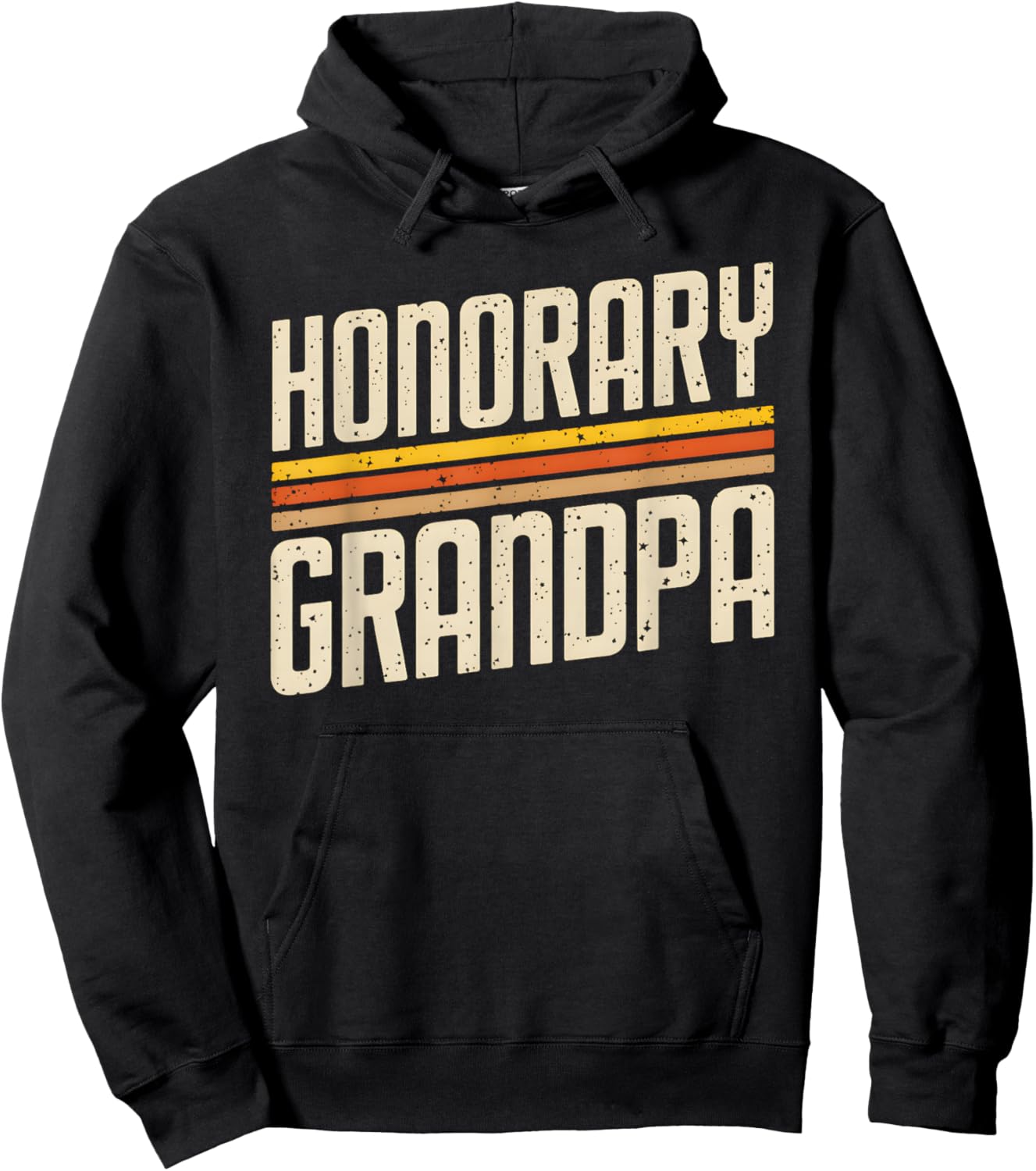 Retro Honorary Grandpa Hoodie - Hoodie | Black
