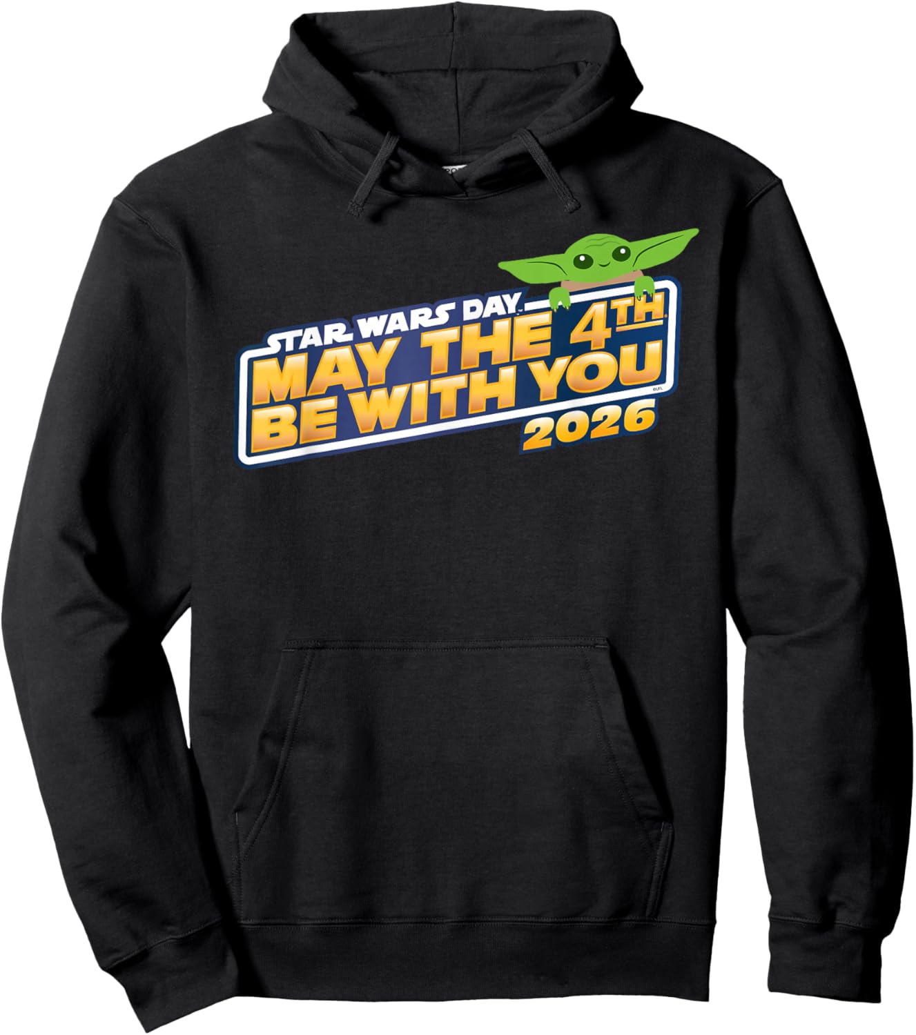 Star Wars Day: May The 4th Be with You 2026 Grogu Logo Hoodie - Hoodie | Black