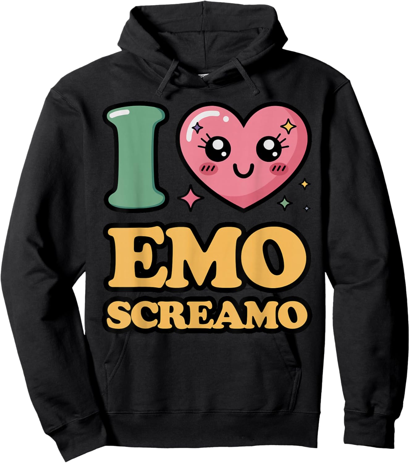 I Love Emo Screamo Hoodie - Hoodie | Black