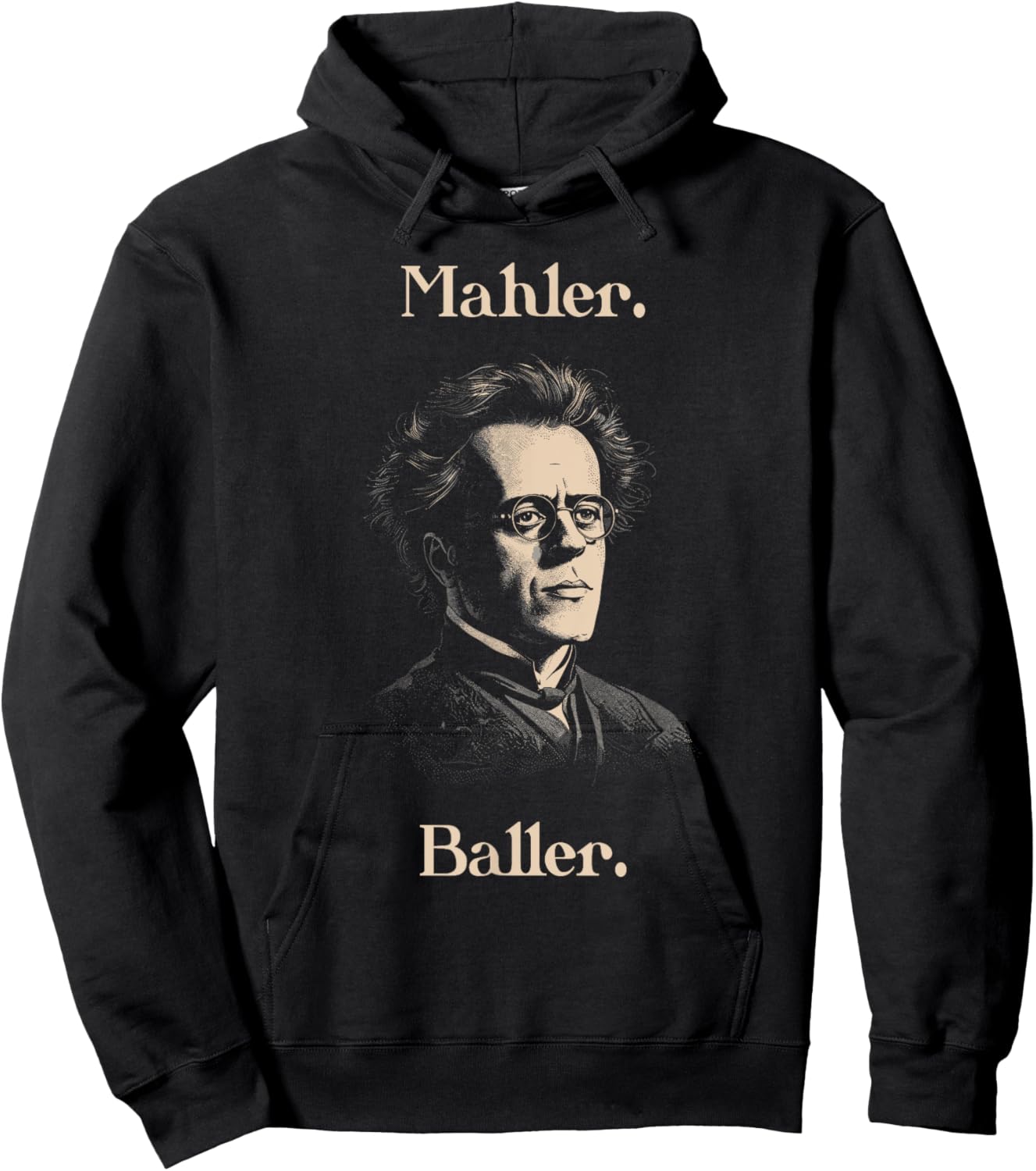 Funny Gustav Mahler Baller for Classical Musician Hoodie - Hoodie | Black
