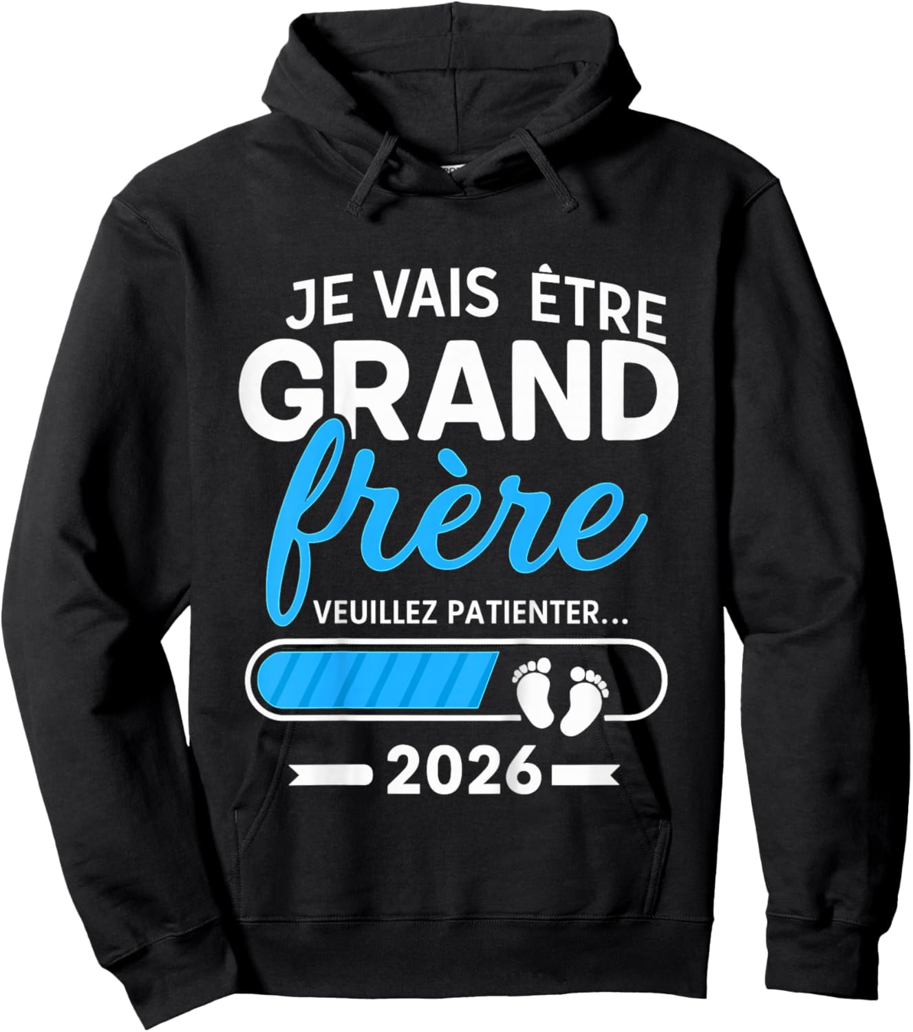 Kid I Will Be Big Brother 2026 Boy Future Big Brother Funny Hoodie - Hoodie | Black