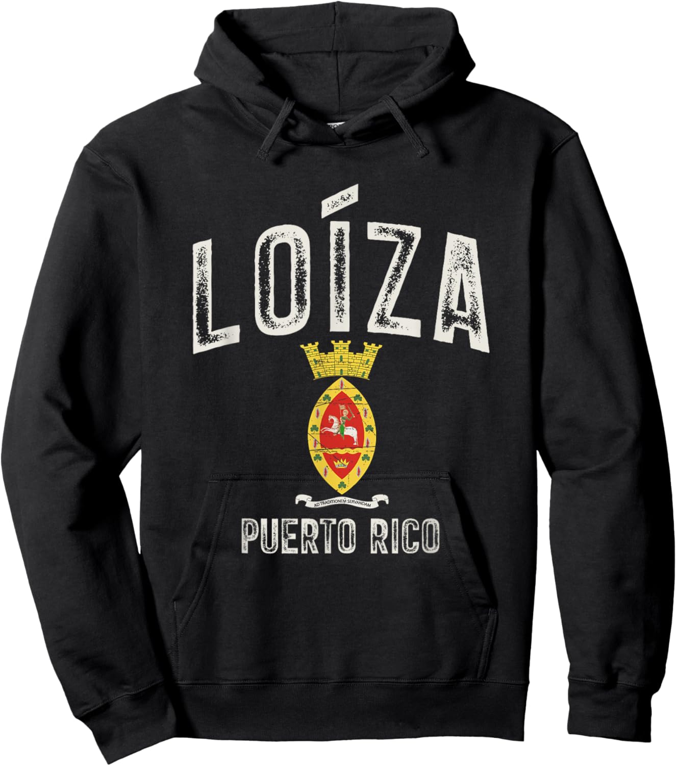 Loíza City in Puerto Rico, Loíza Armorial Hoodie - Hoodie | Black
