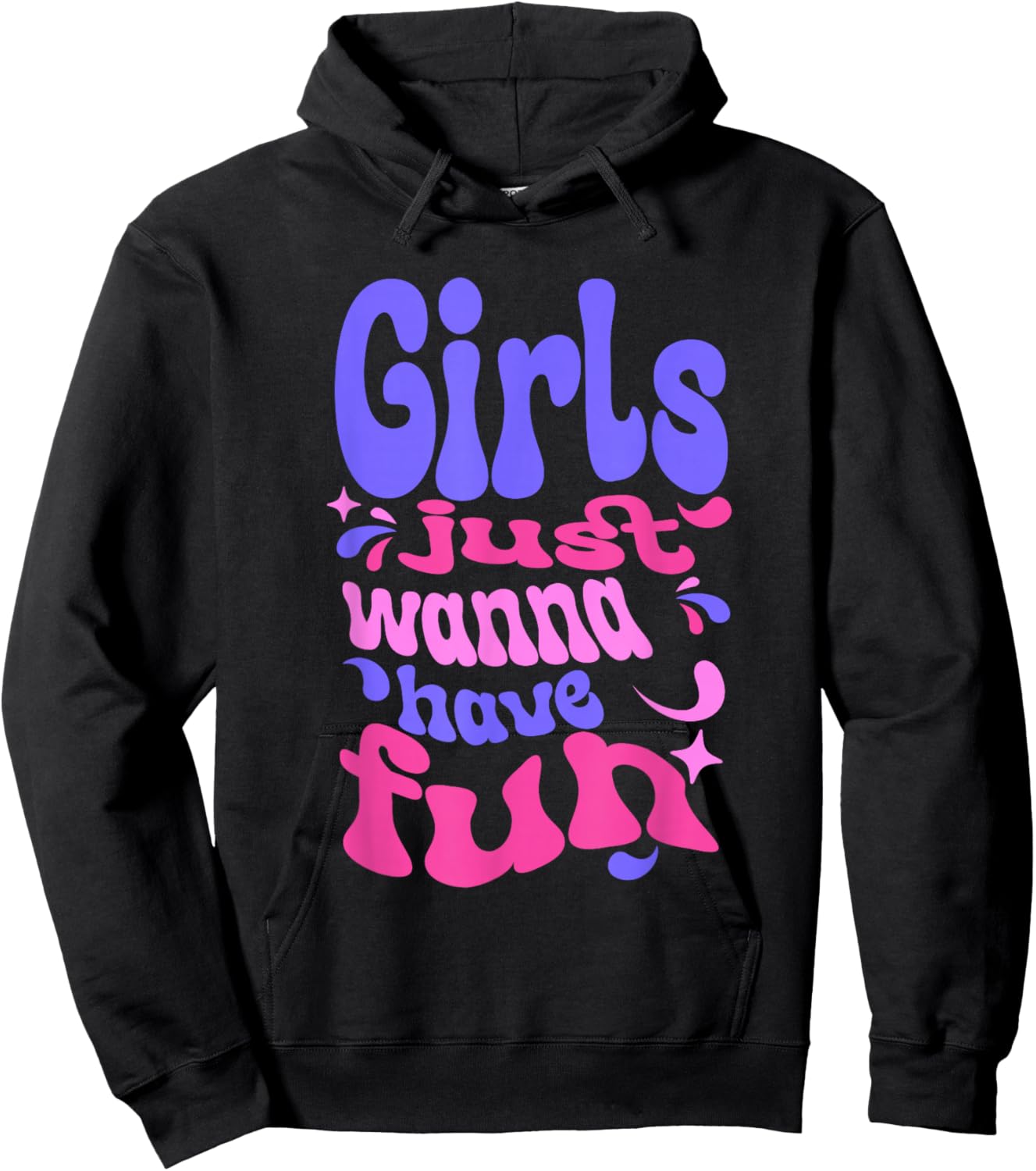 Girls Just Wanna Have Fun Hoodie - Hoodie | Black