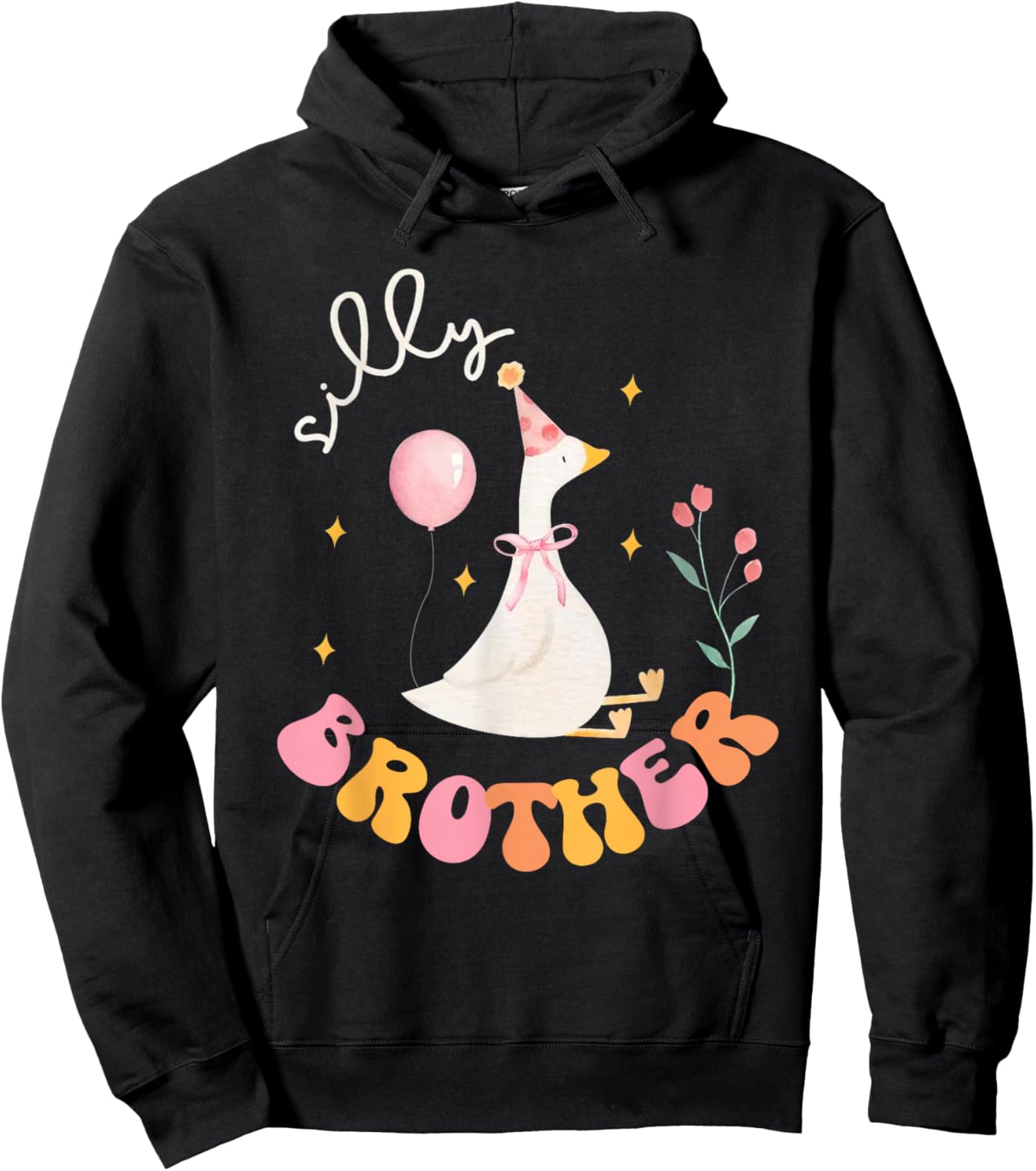 Silly Brother Goose Brother1st Birthday Girl Family Matching Hoodie - Hoodie | Black