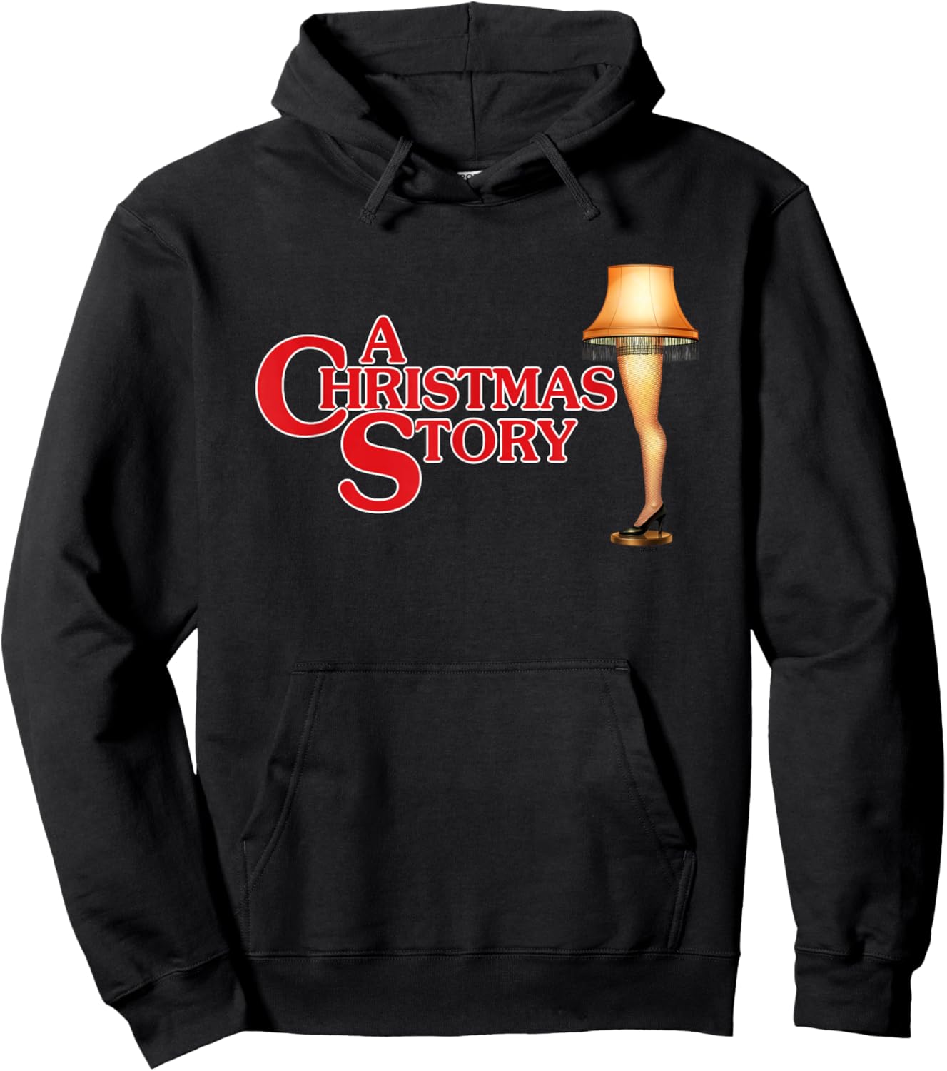 A Christmas Story Type With Leg Lamp Hoodie - Hoodie | Black