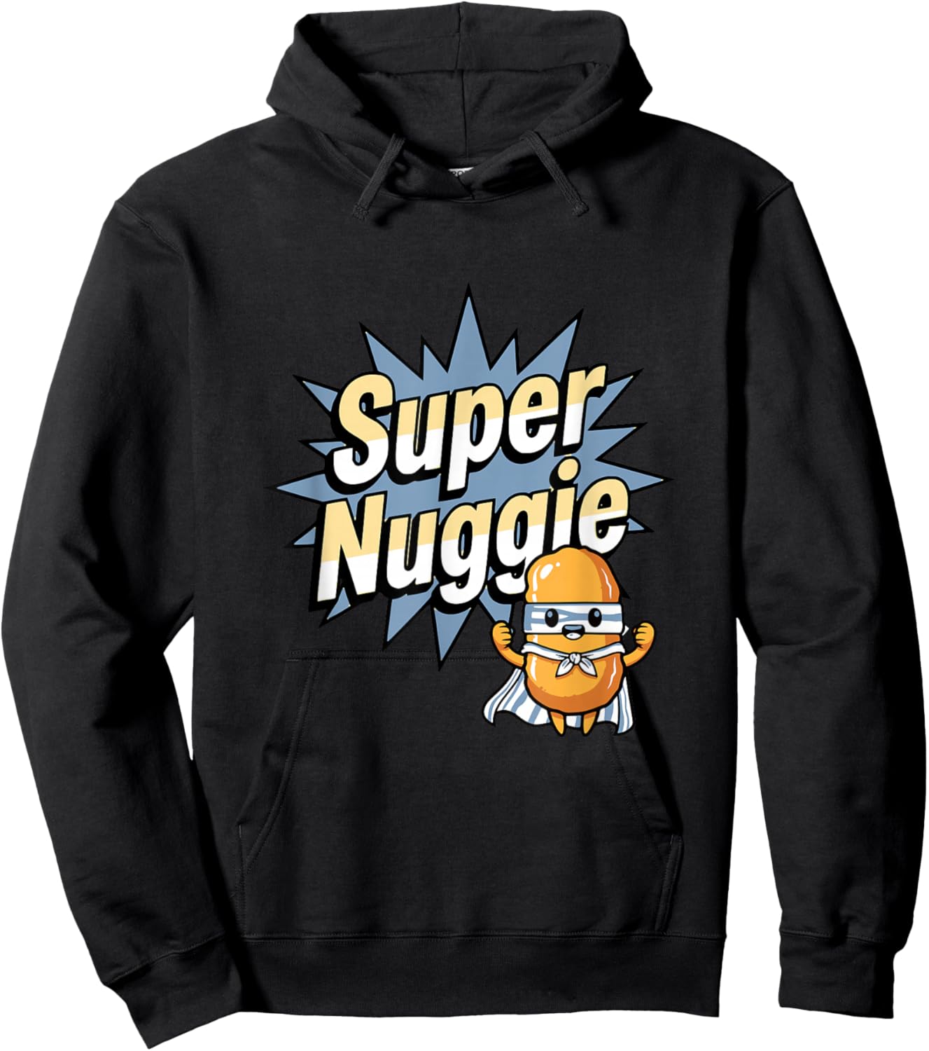 Super Nuggie Chicken Nugget Kids Birthday Christmas Hoodie - Hoodie | Black