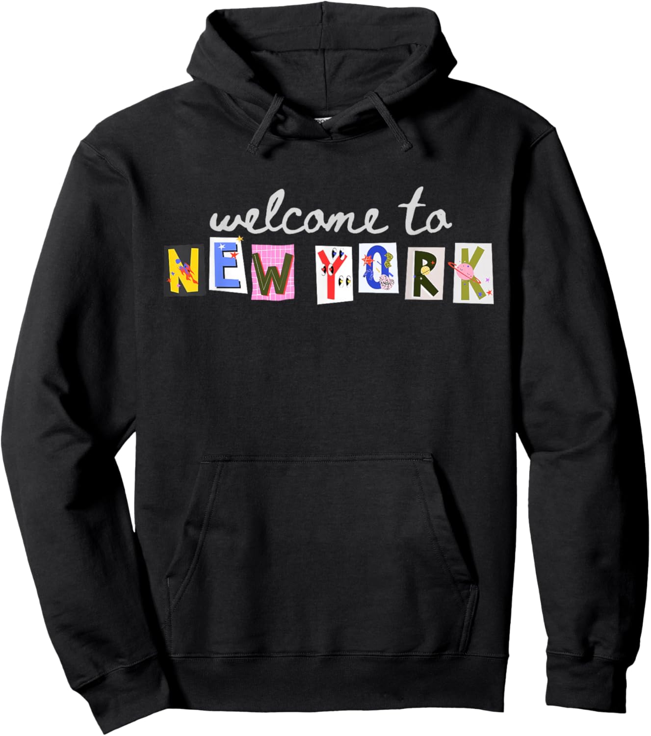 Welcome To New York Hoodie - Hoodie | Black