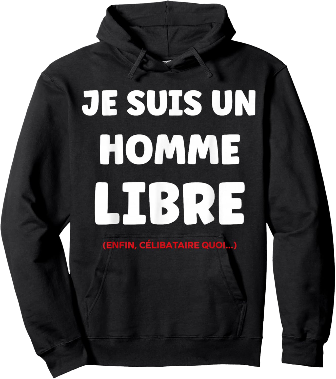 Funny Quote Valentine's Day Humor Free Man Single Hoodie - Hoodie | Black