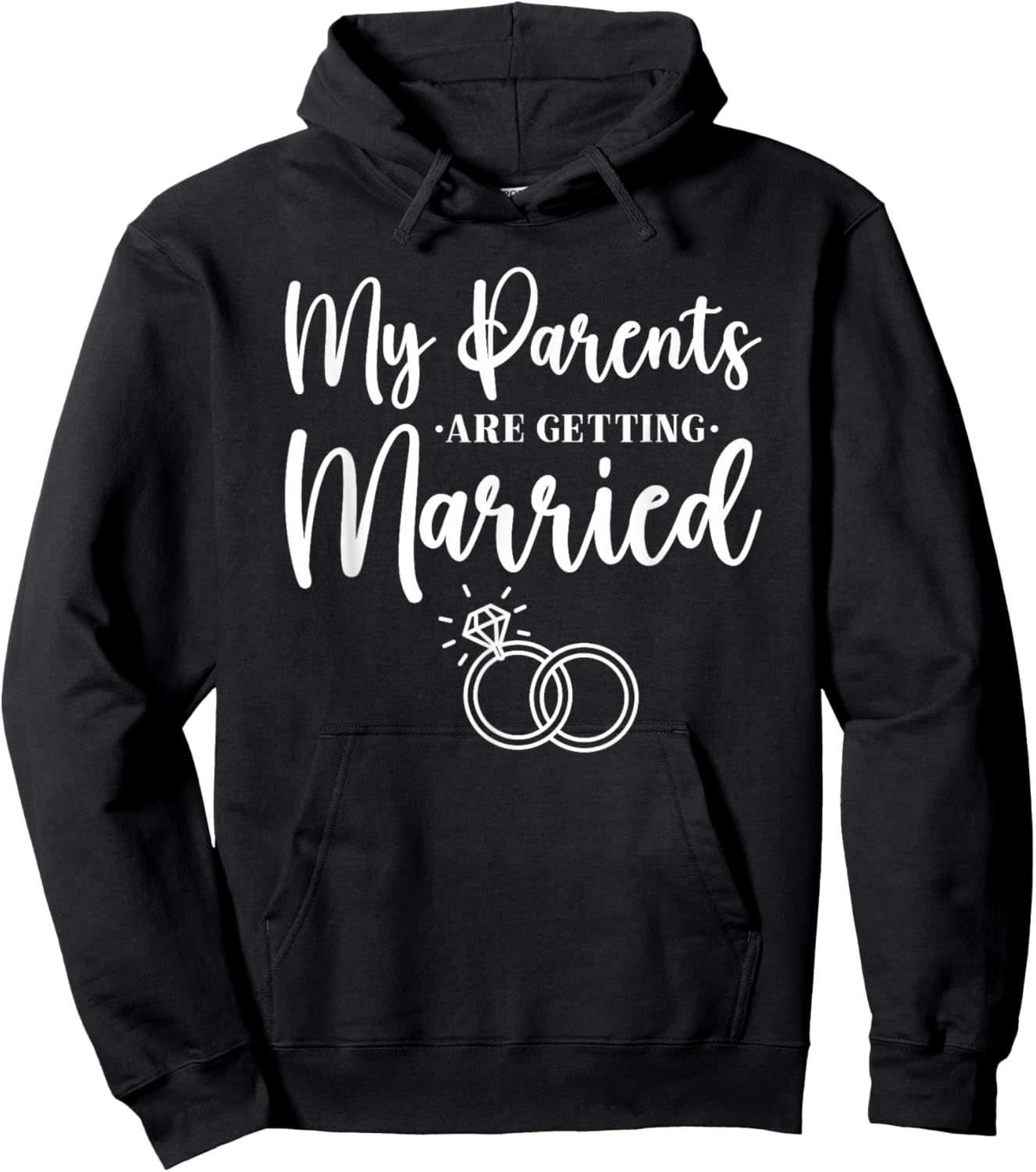 My Parents Are Getting Married Kids Wedding Announcement Hoodie - Hoodie | Black