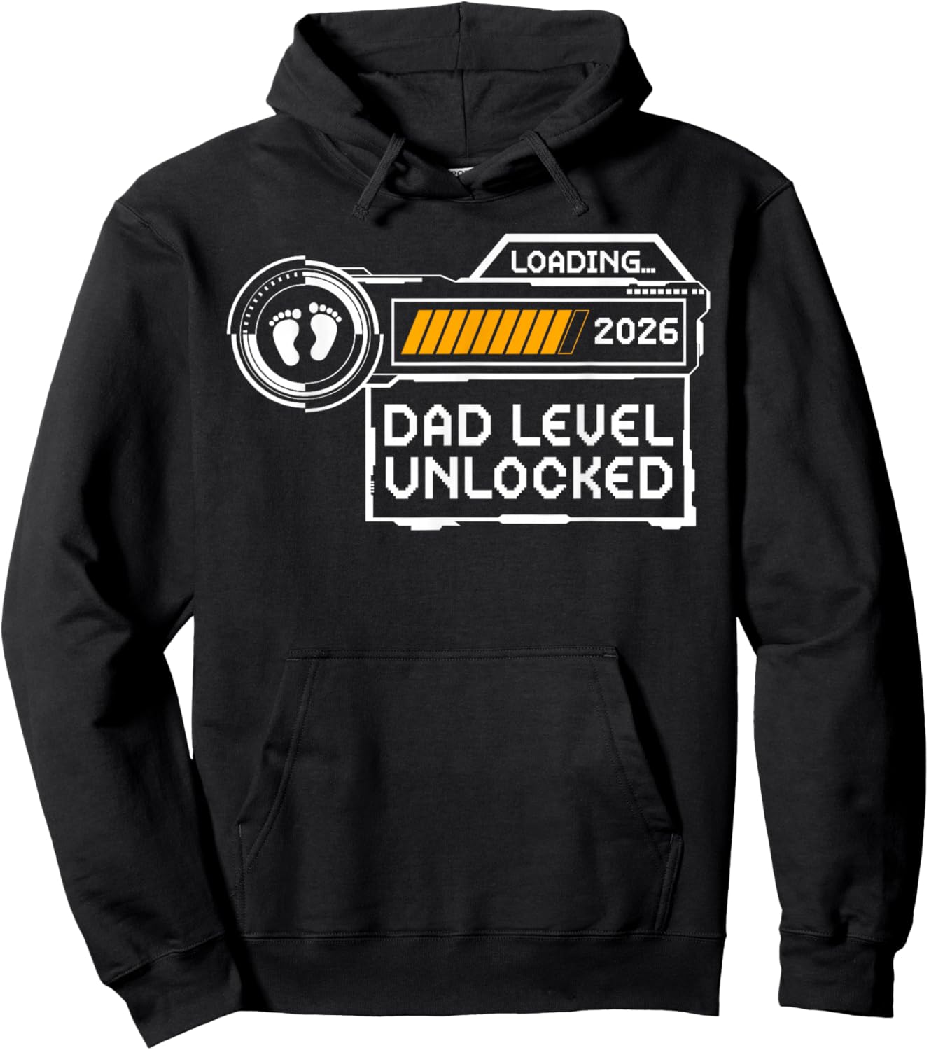 Dad Level Unlocked Est 2026 First Time Daddy Soon to Be Hoodie - Hoodie | Black