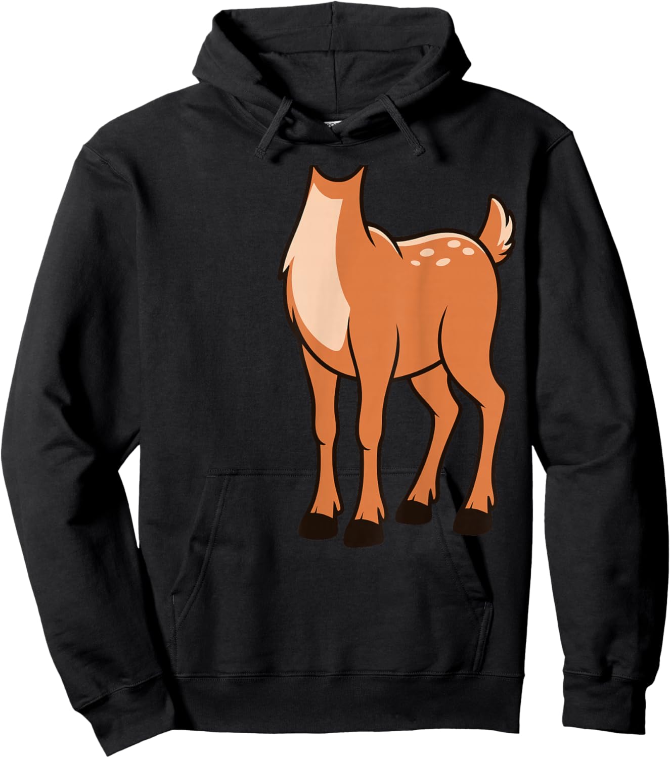 Reindeer Shirt Adult Children Men Women Brown Deer Costume Hoodie - Hoodie | Black