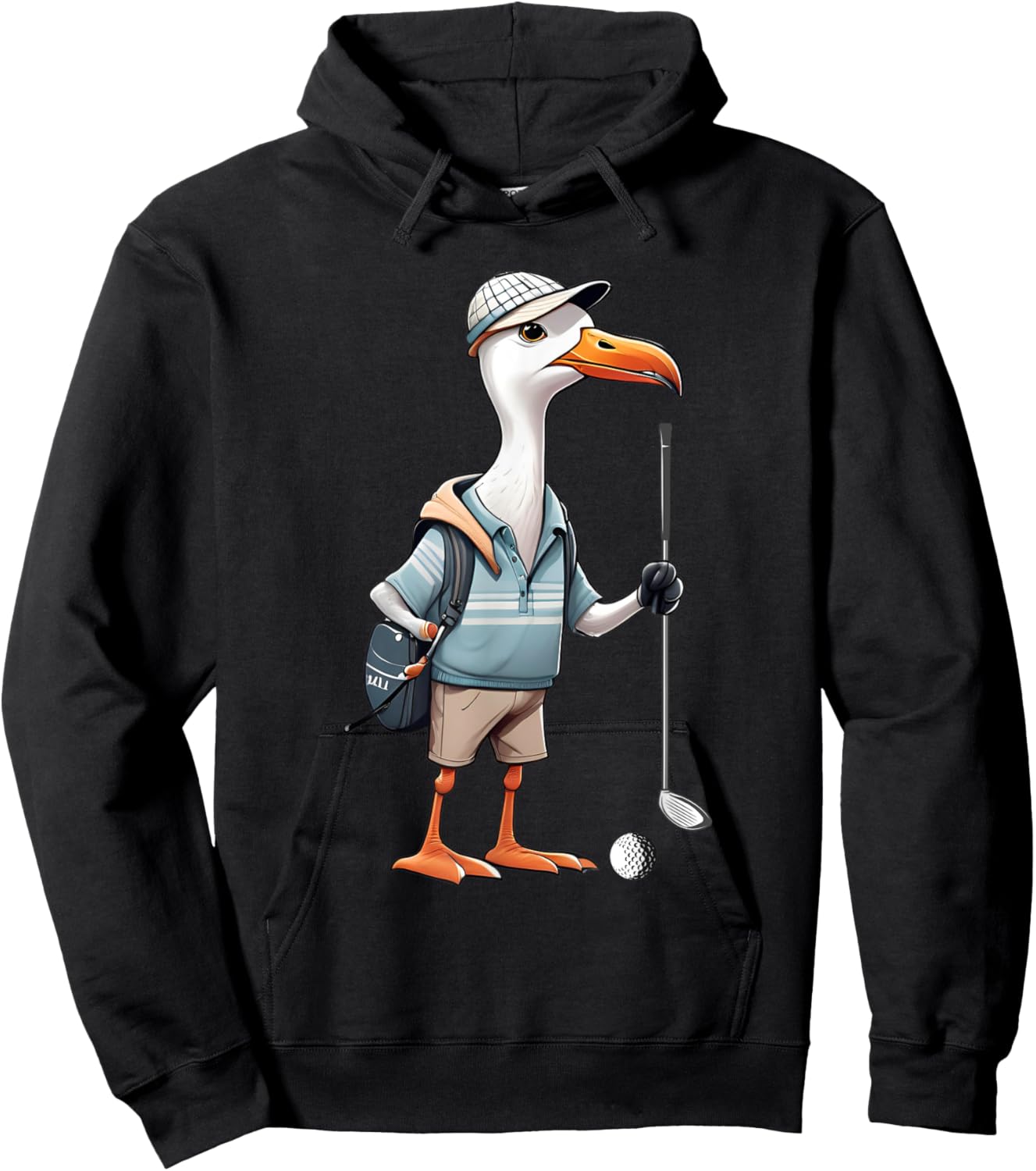 Funny Golfer Albatross Bird Golf Player Game Gift Men Women Hoodie - Hoodie | Black