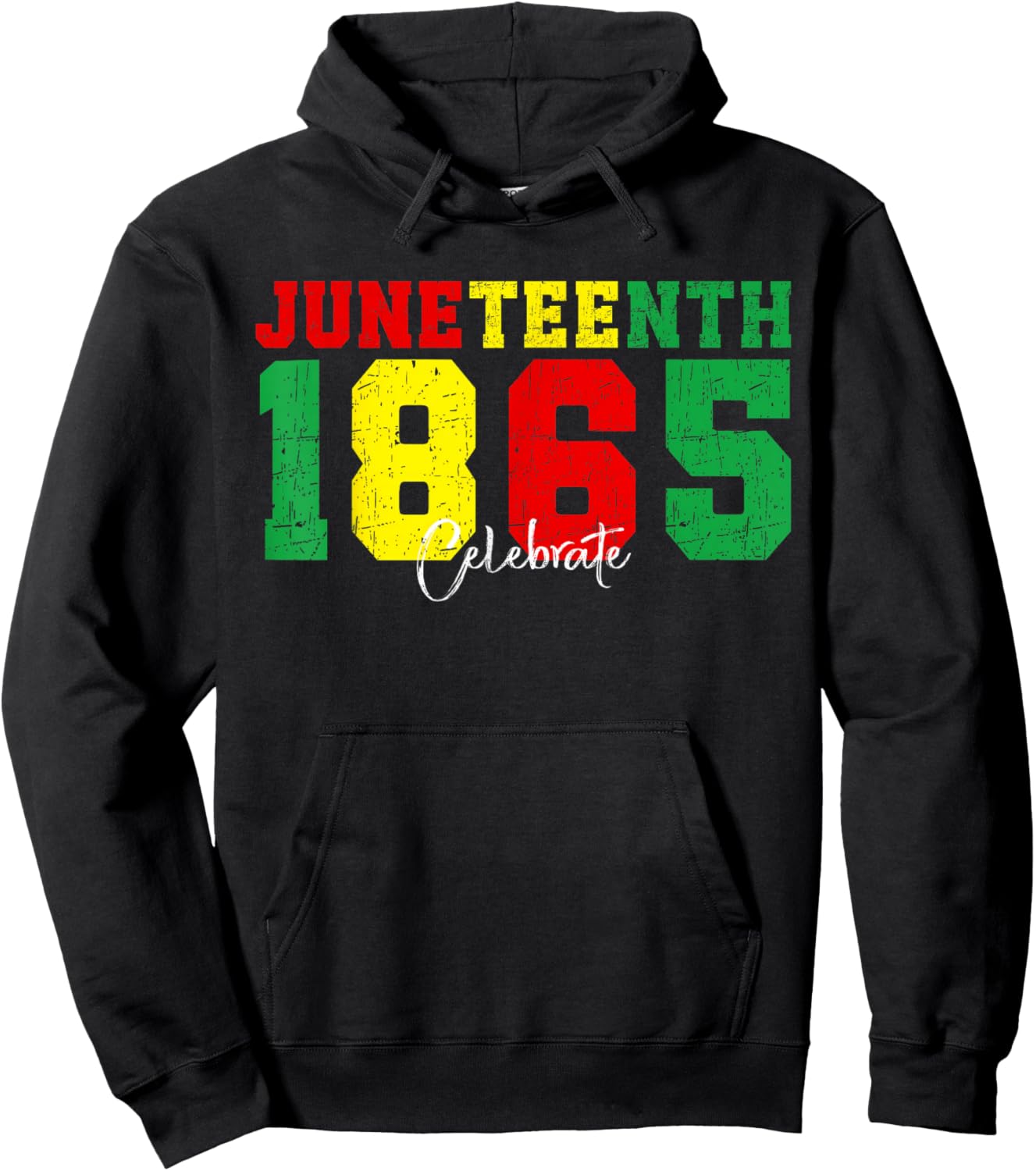 Juneteenth 1865 Celebrate African Pride Hoodie - Hoodie | Black