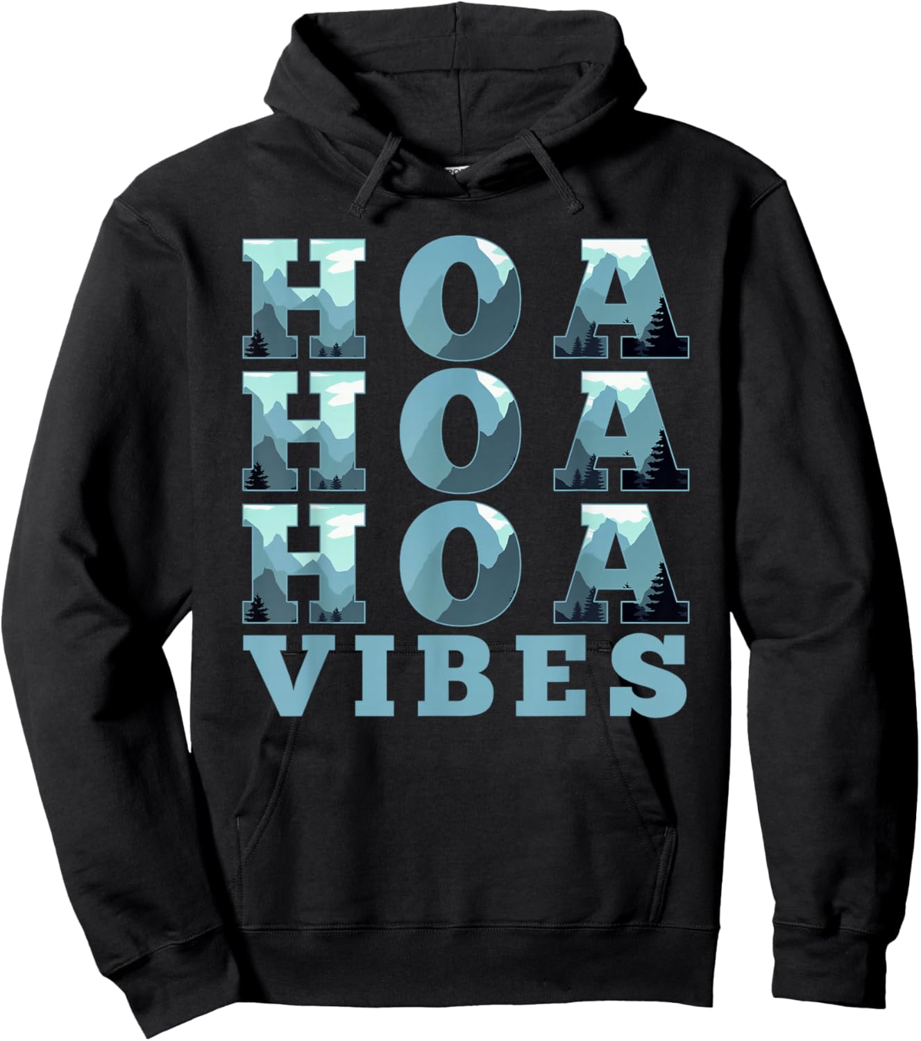 HOA HOA HOA HOA HOA Season Vibes Hoodie - Hoodie | Black