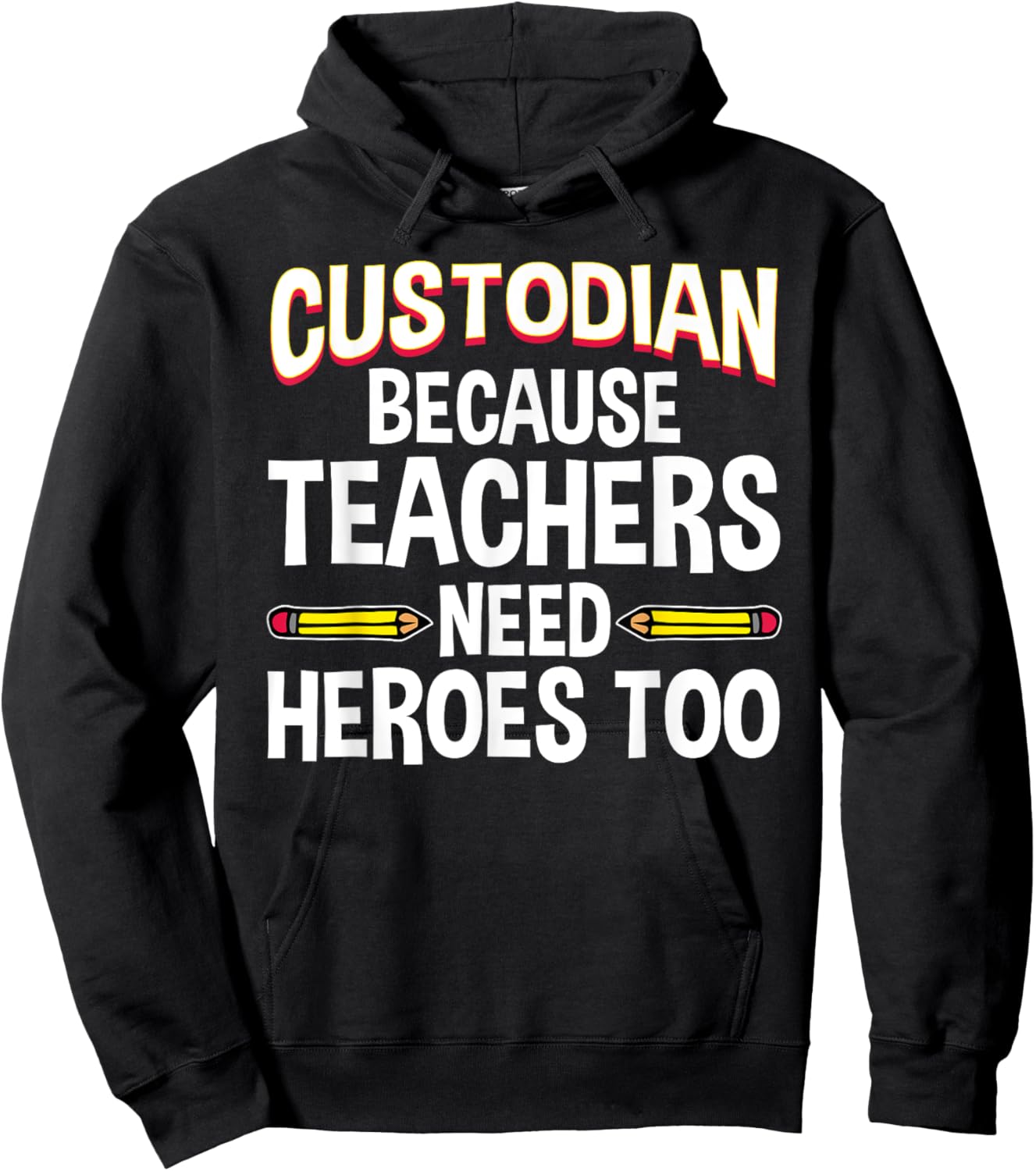 School Custodian Design Women Custodian Appreciation Hoodie - Hoodie | Black
