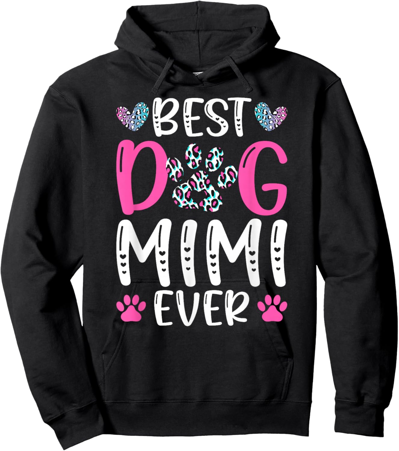 Best Dog Mimi Ever Dog Lover Mimi Hoodie - Hoodie | Black