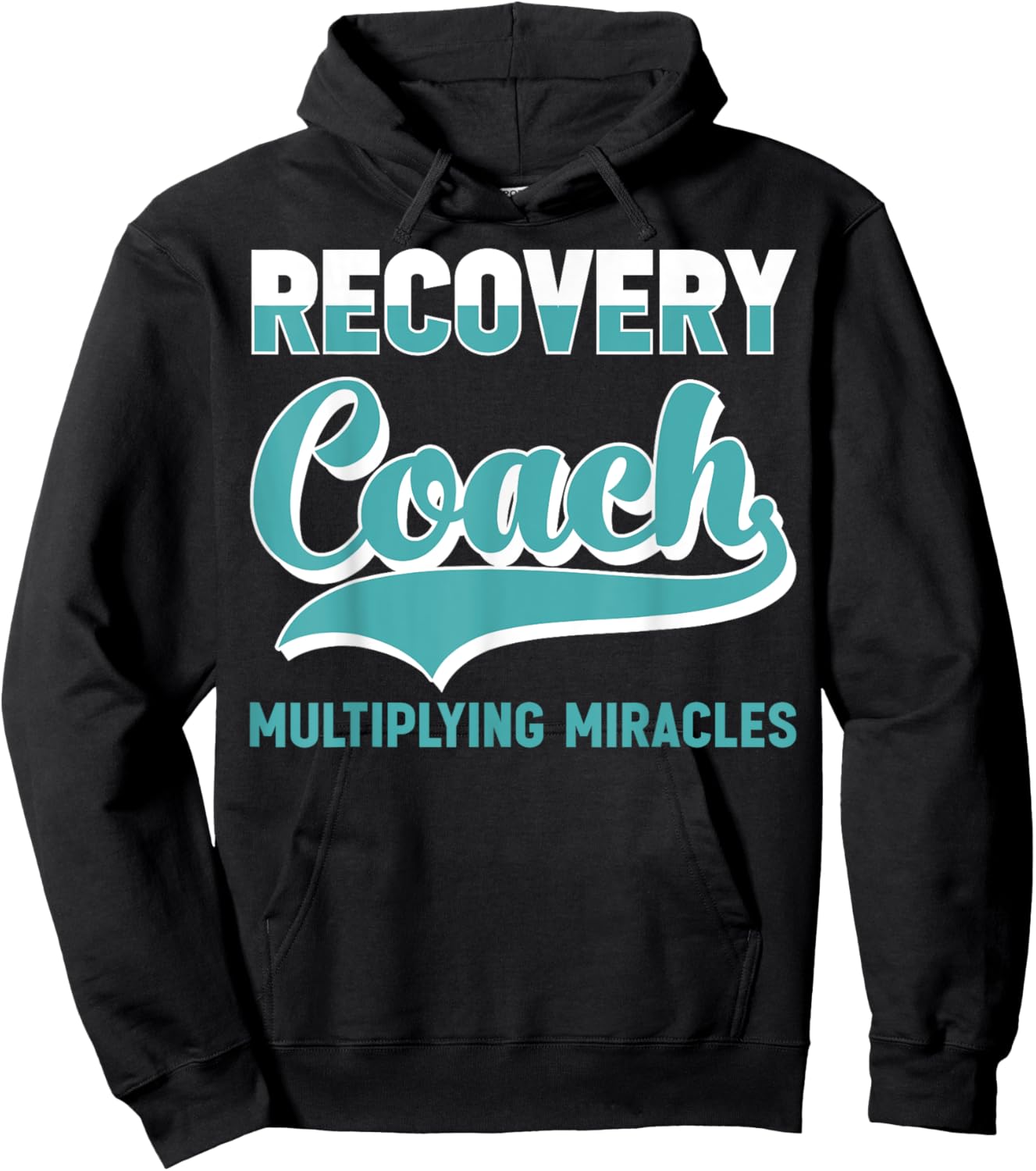 Recovery Sobriety Recovery Coach Multiplying Miracles Hoodie - Hoodie | Black