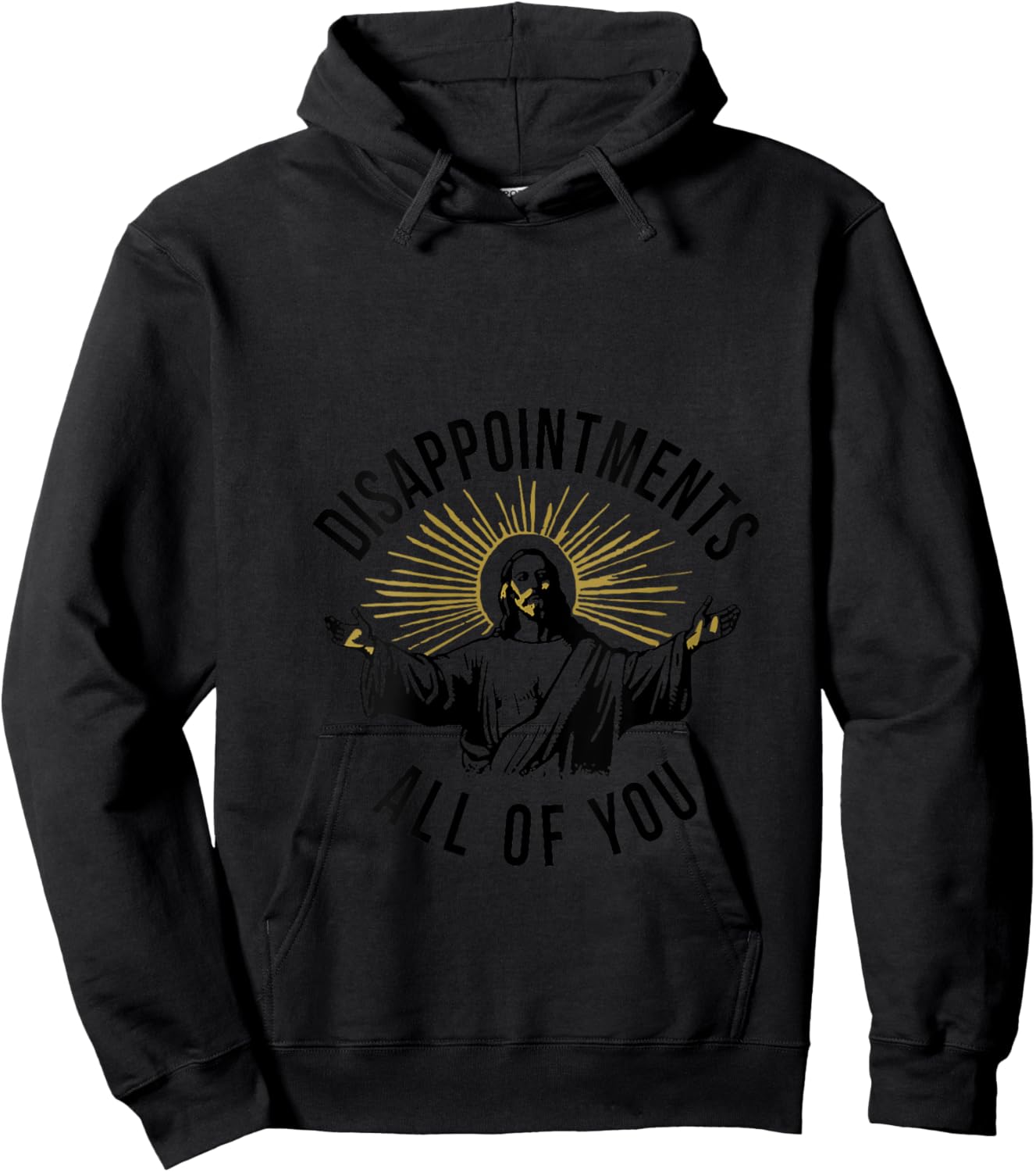 Jesus Disappointments All Of You V-Neck Hoodie - Hoodie | Black