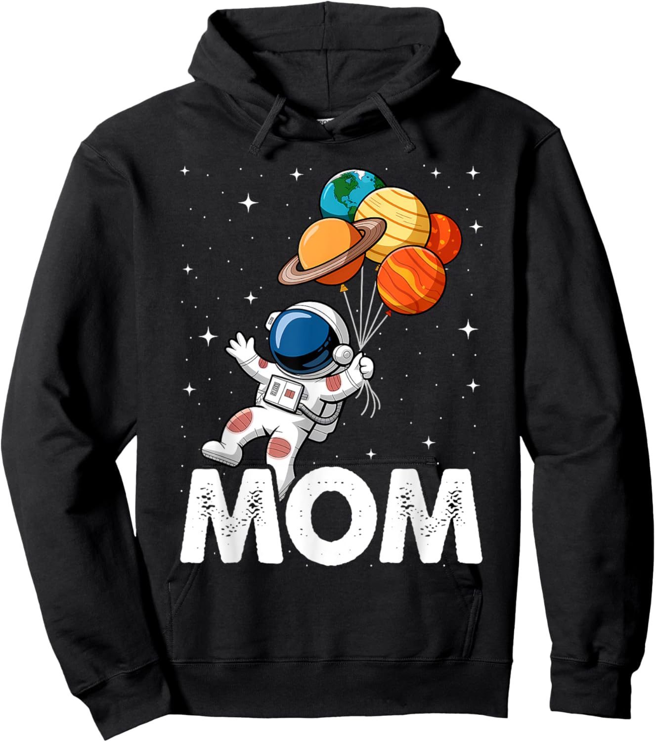 Mom Space Theme Hoodie - Hoodie | Black