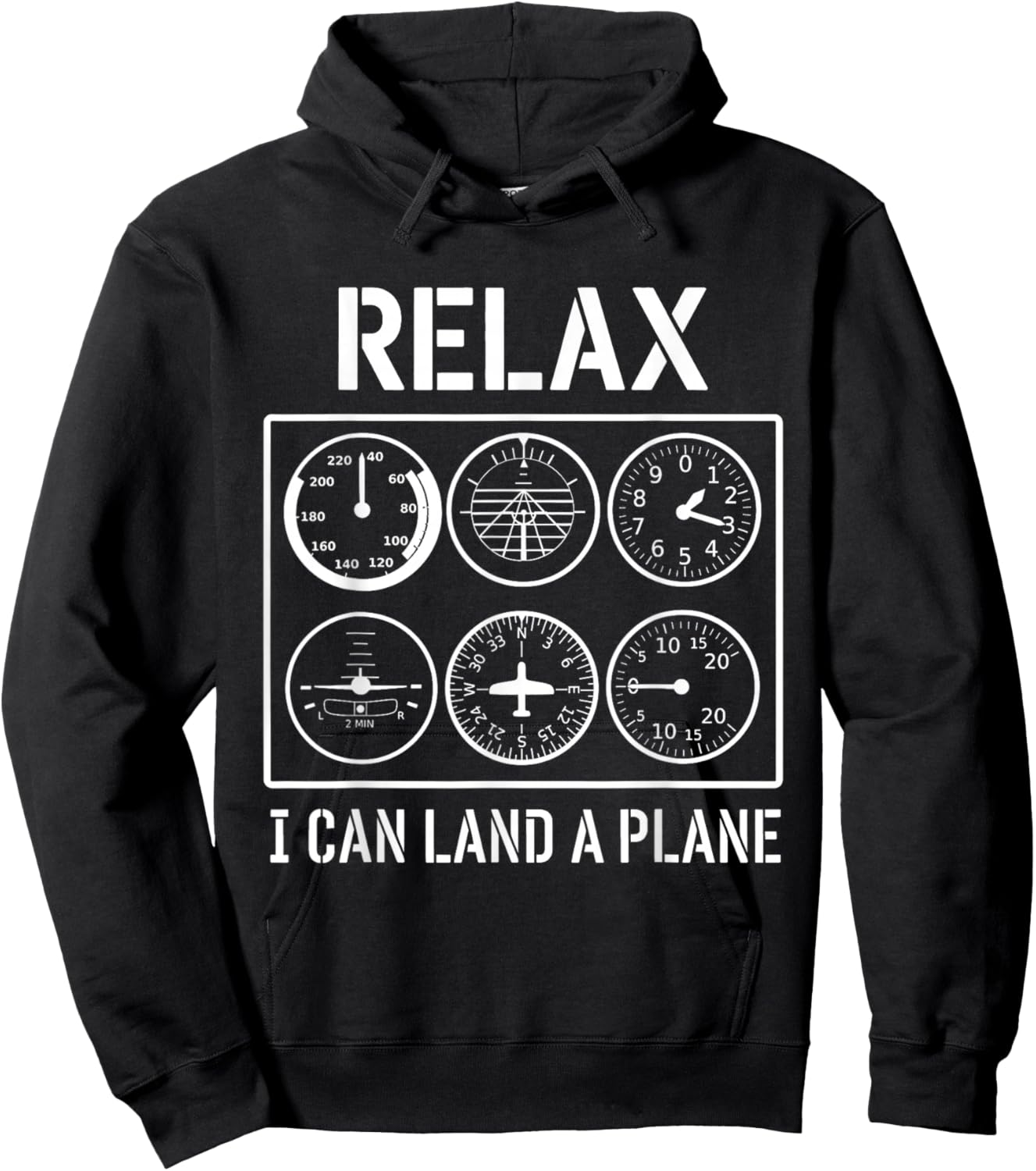 I Can Land A Plane Pilot Six Pack Aviation Crew Lifestyle Hoodie - Hoodie | Black