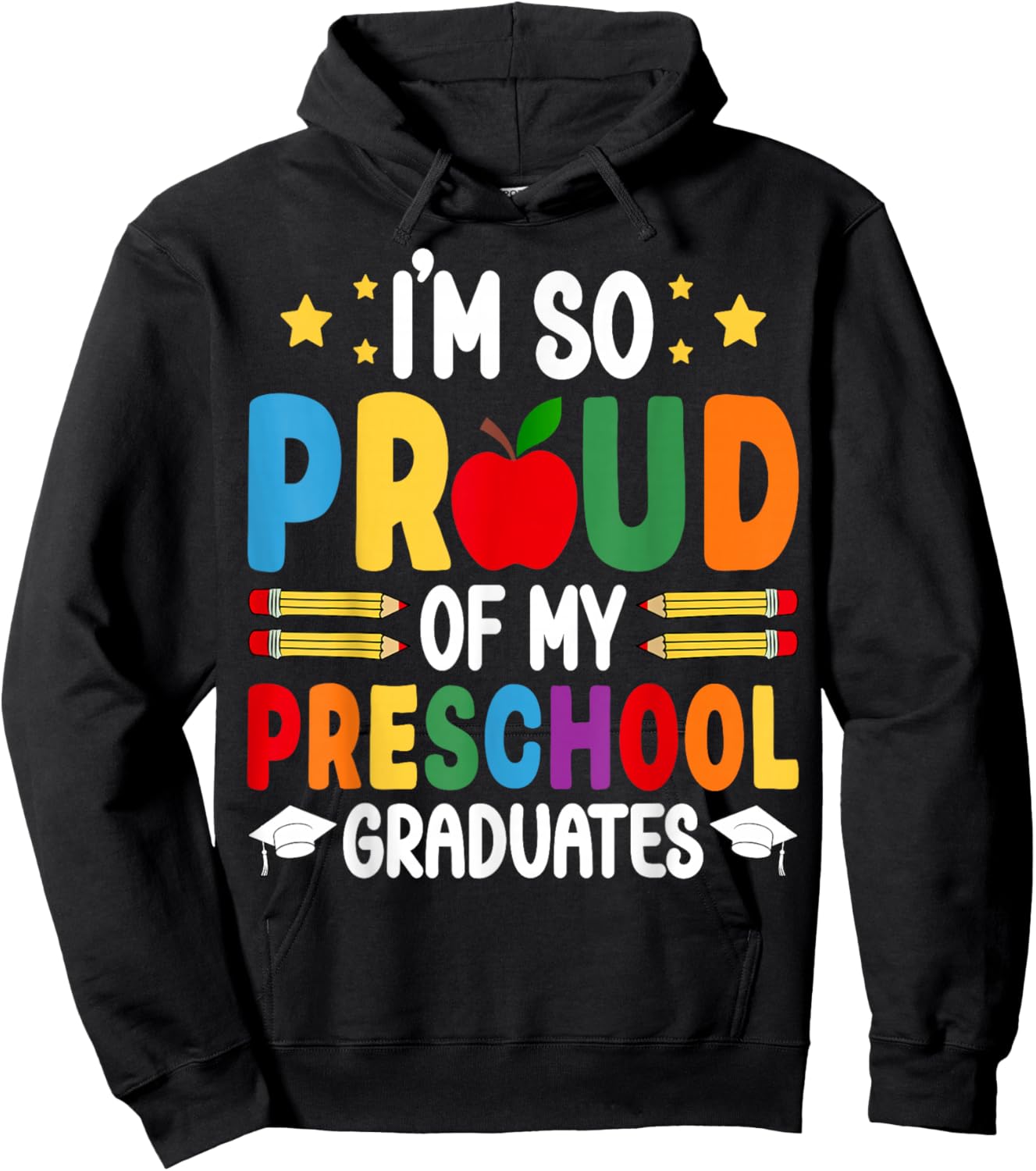 I'm So Proud of My Preschool Graduates Pre-K Teacher Hoodie - Hoodie | Black