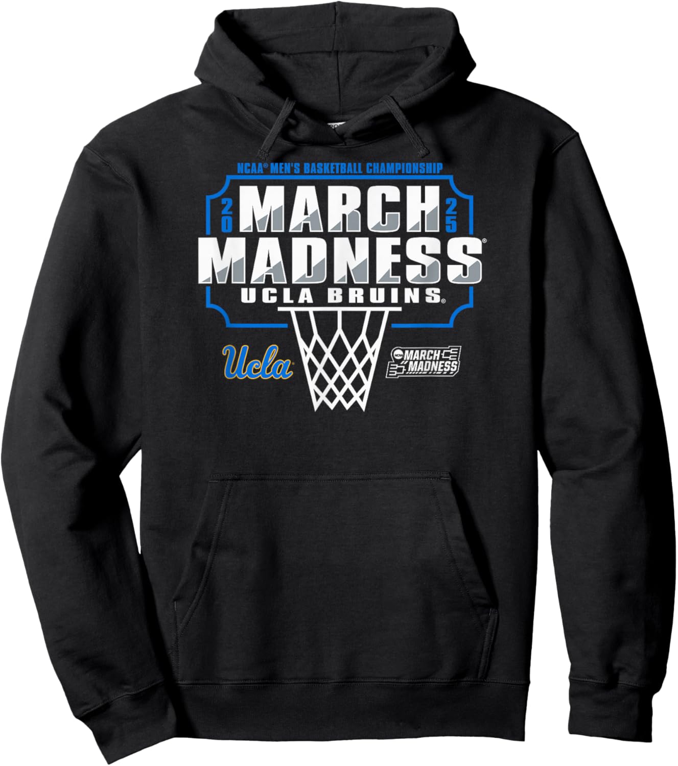 UCLA Bruins March Madness 2025 Basketball Black Hoodie - Hoodie | Black