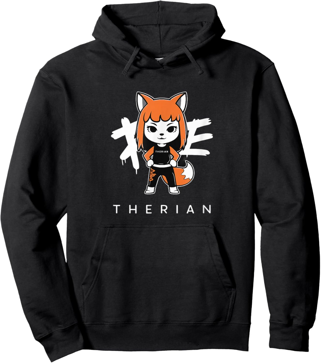 Chibi Therian Fox Hoodie - Hoodie | Black