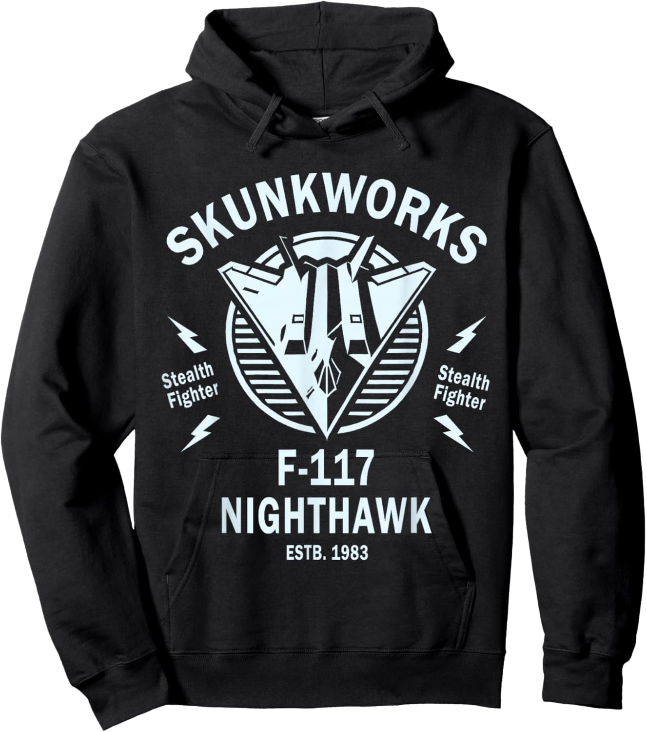F-117 Nighthawk Stealth Airplane Hoodie - Hoodie | Black