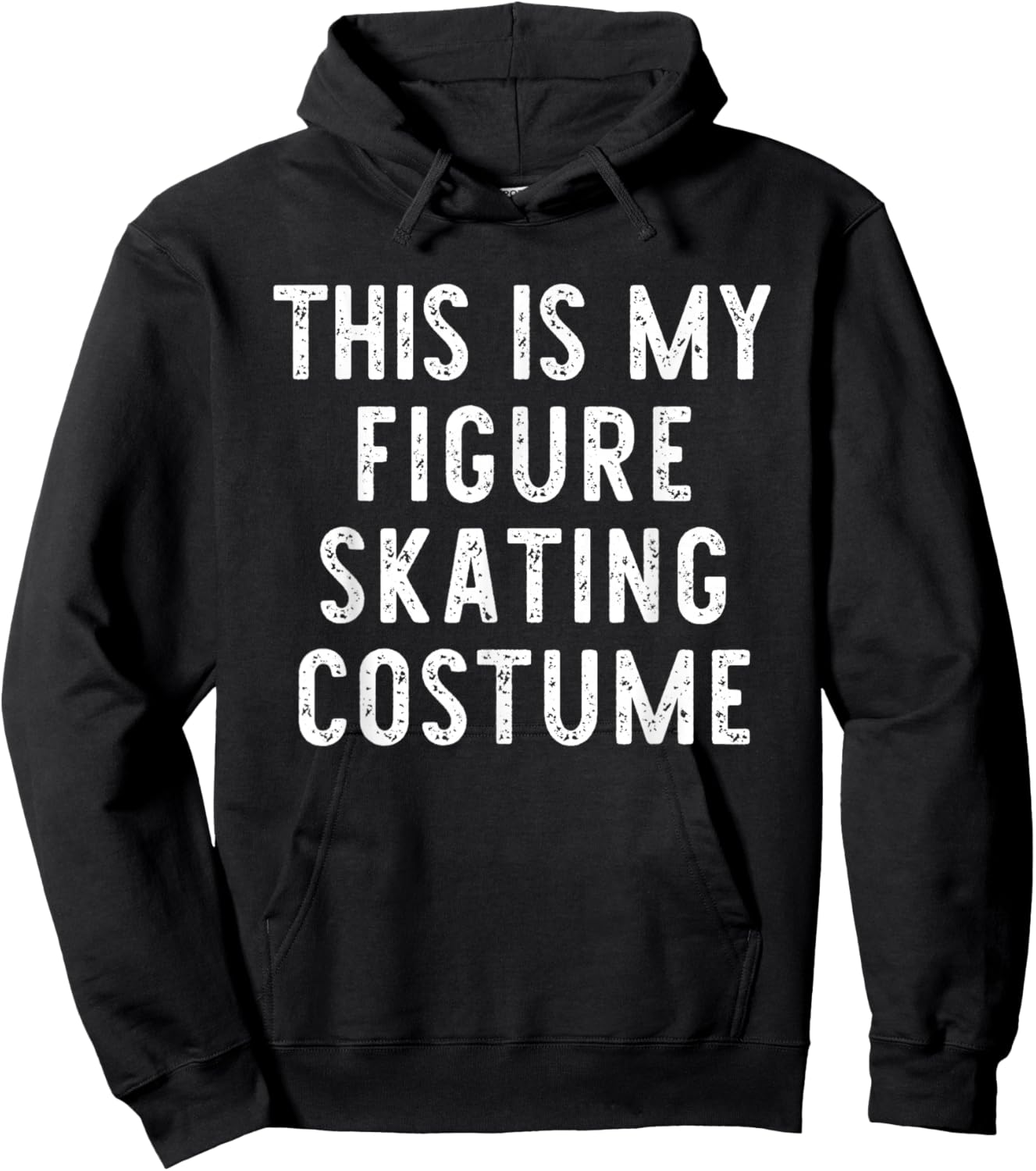 This is My Figure Skating Costume Halloween Easy Kids Adult Hoodie - Hoodie | Black