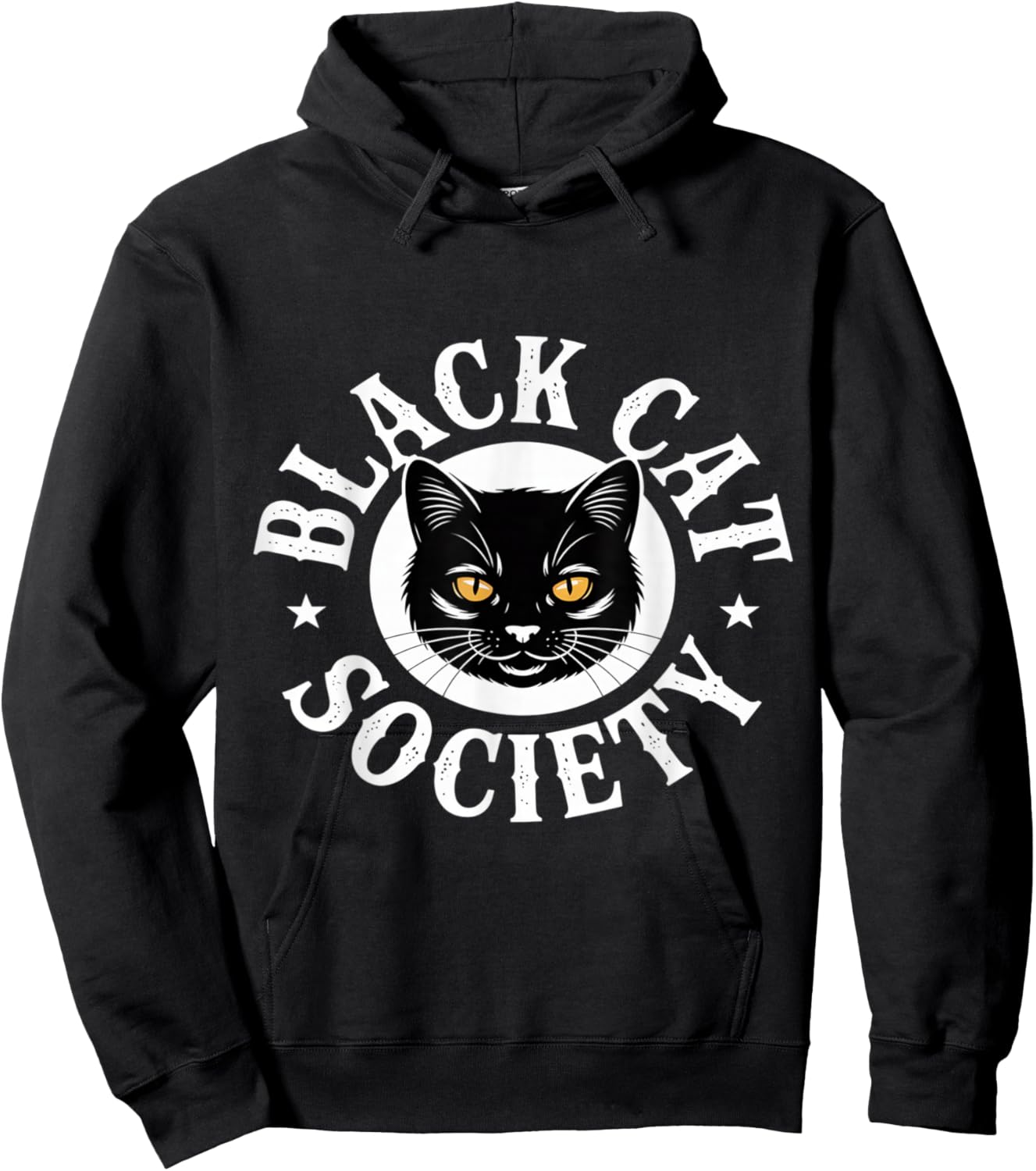 Black Cat Society Halloween Cat Lovers Circle Hoodie - Hoodie | Black