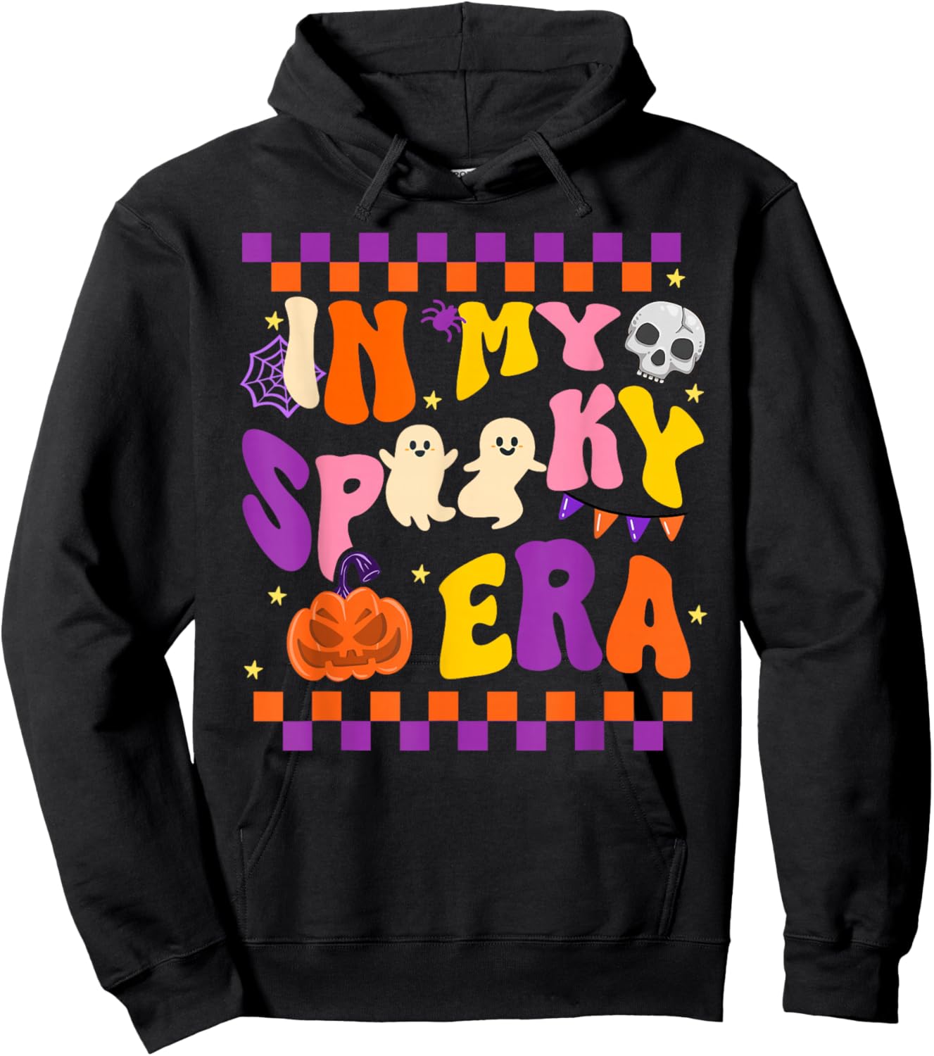 In My Spooky Era Cute Ghost Funny Halloween Hoodie - Hoodie | Black