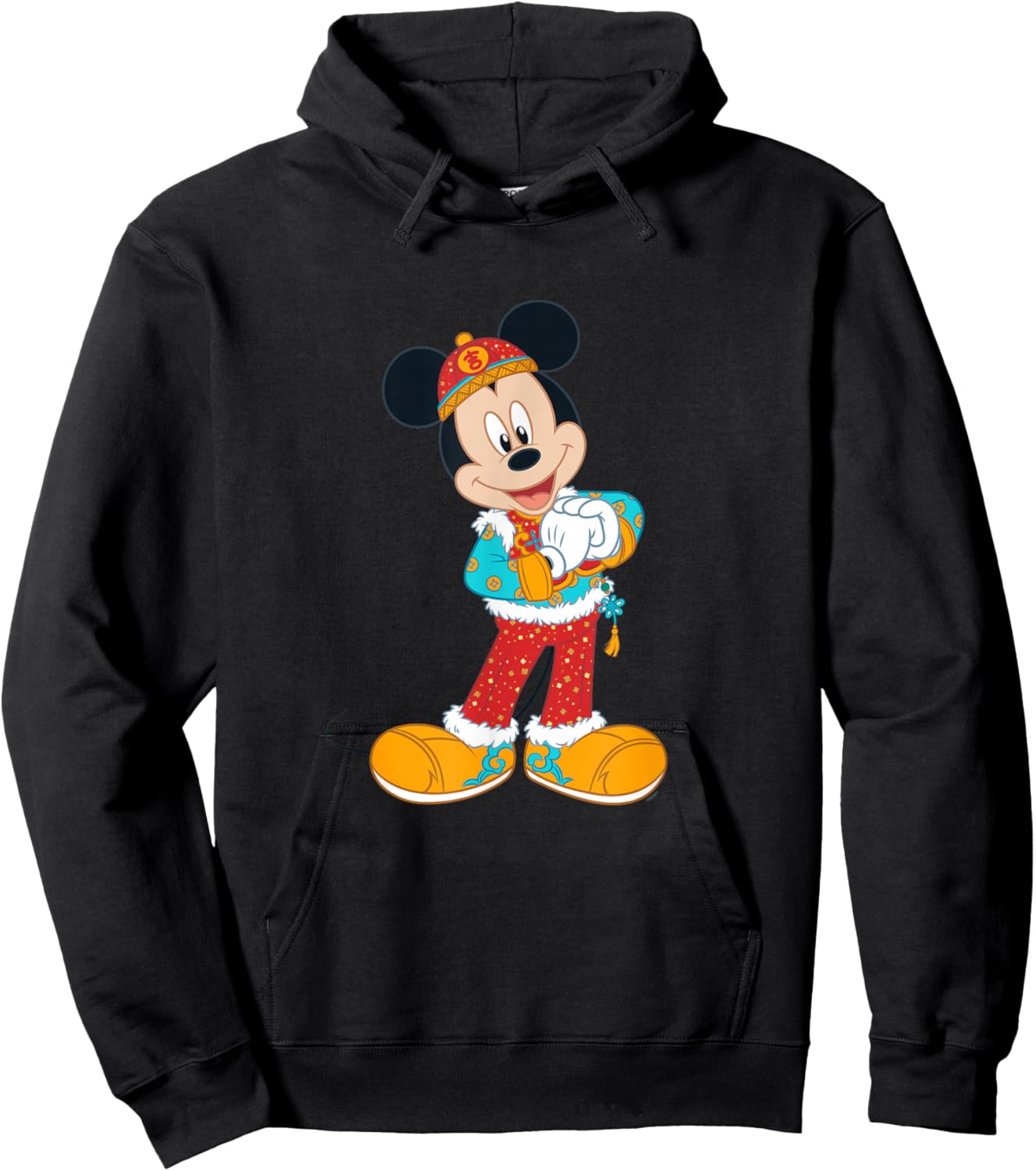 Disney Mickey Mouse in Chinese Lunar New Year Costume Hoodie - Hoodie | Black
