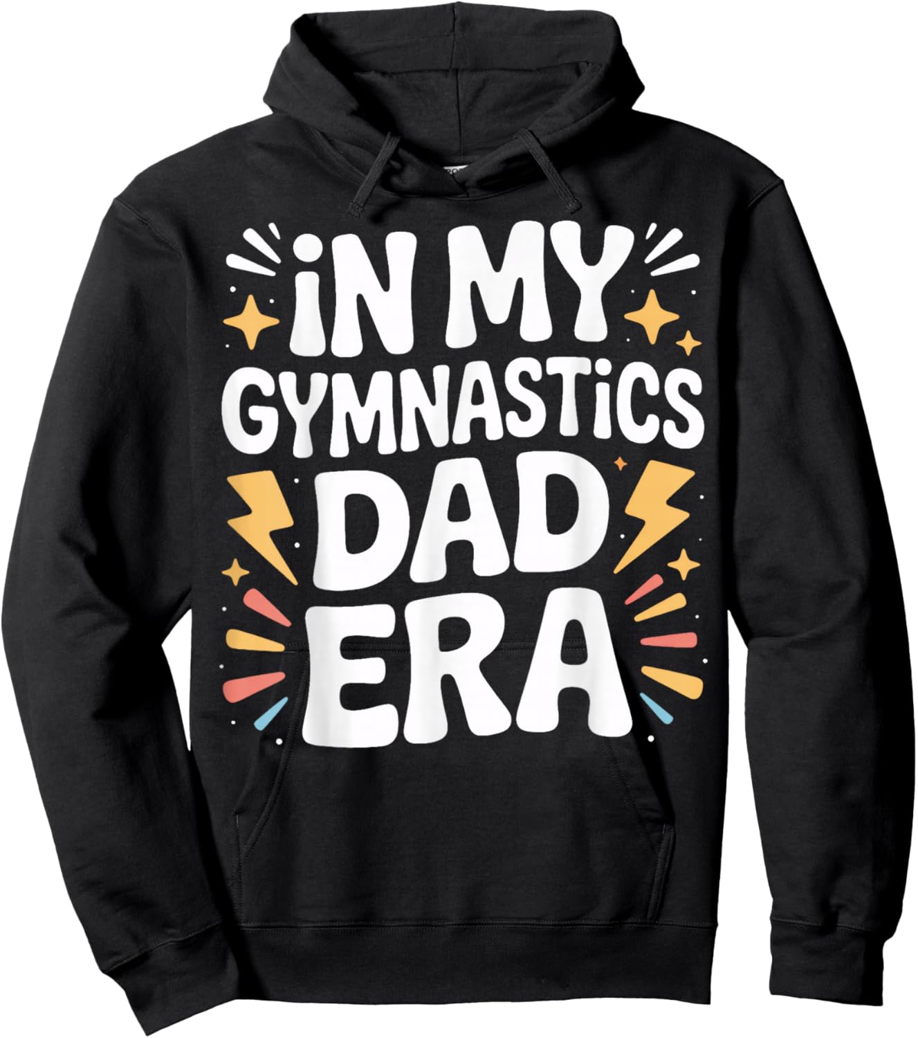 in My Gymnastics Dad Era Sports Dad Family Hoodie - Hoodie | Black