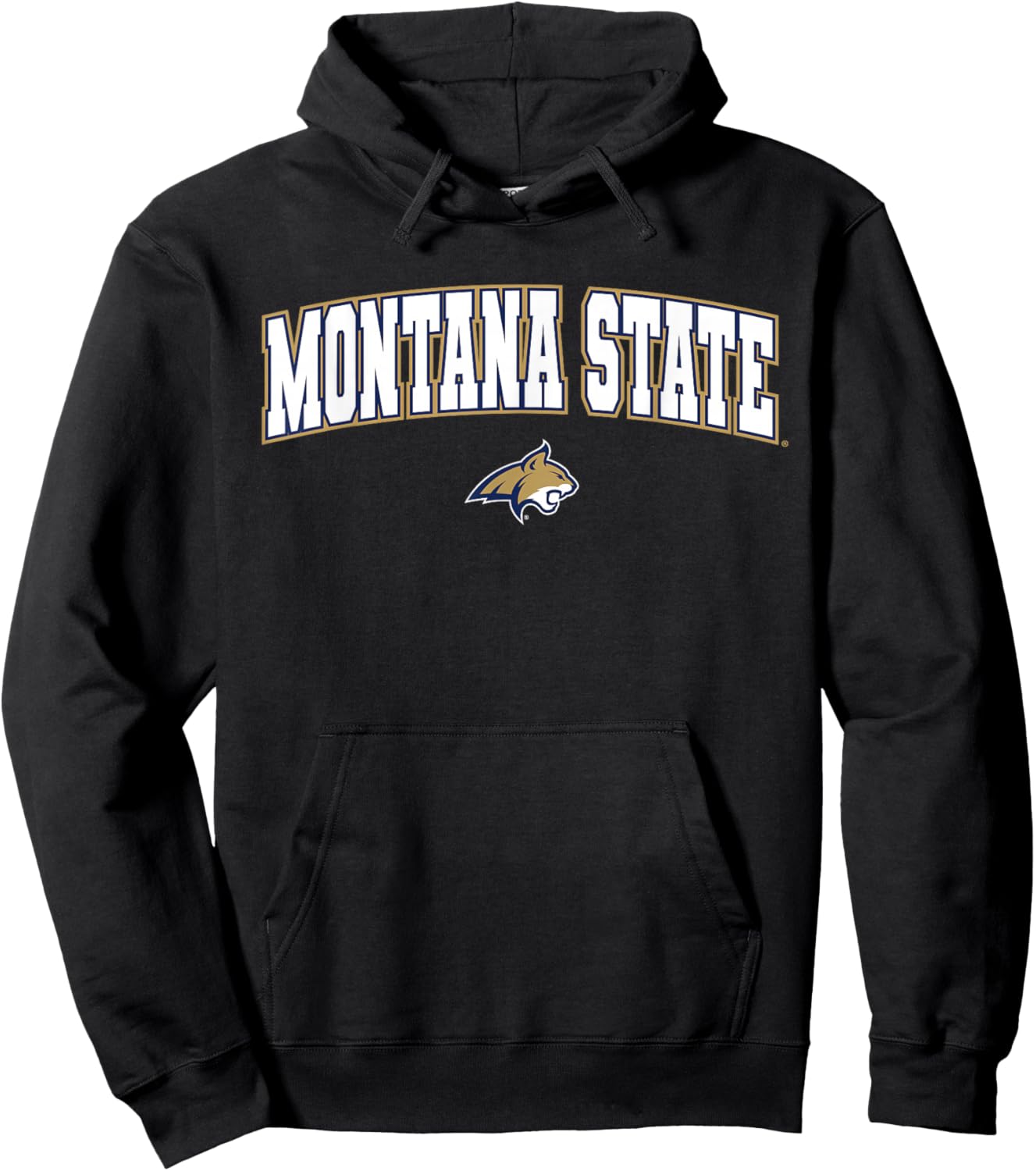 Montana State University Bobcats Arch Logo Hoodie - Hoodie | Black