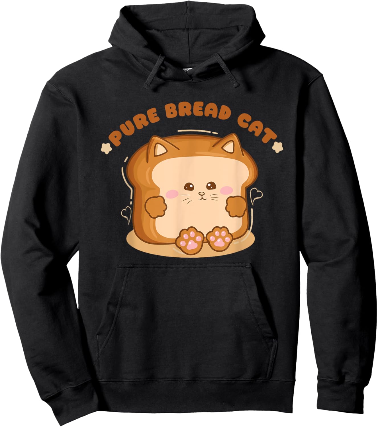 Cat lover gift , men, Cat Bread, Pure Bread Cat Hoodie - Hoodie | Black