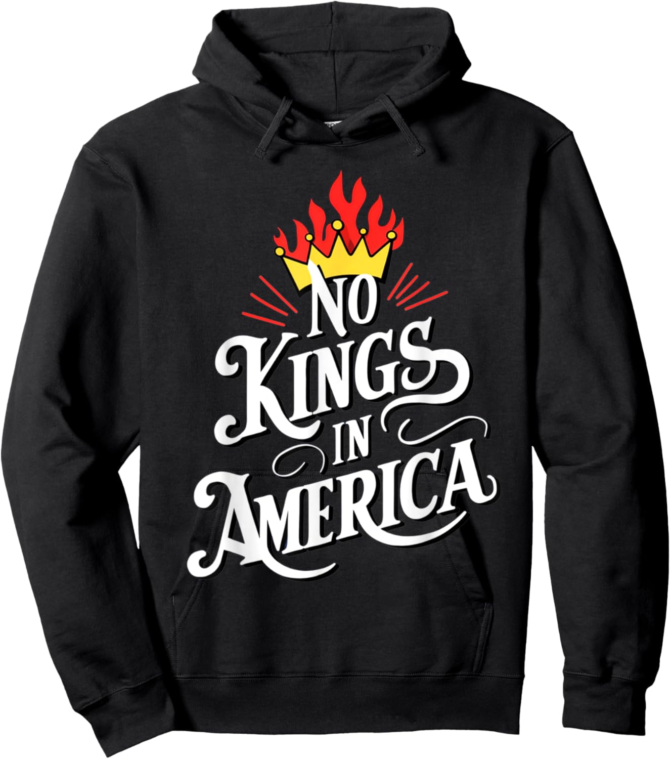 No Kings In America Democracy Court Ruling Saying Hoodie - Hoodie | Black