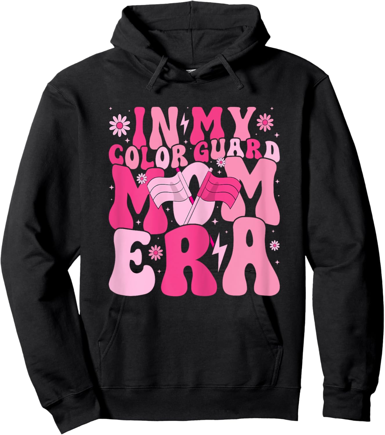 In My Color Guard Mom Era Mother's Day Color Guard Mama Hoodie - Hoodie | Black